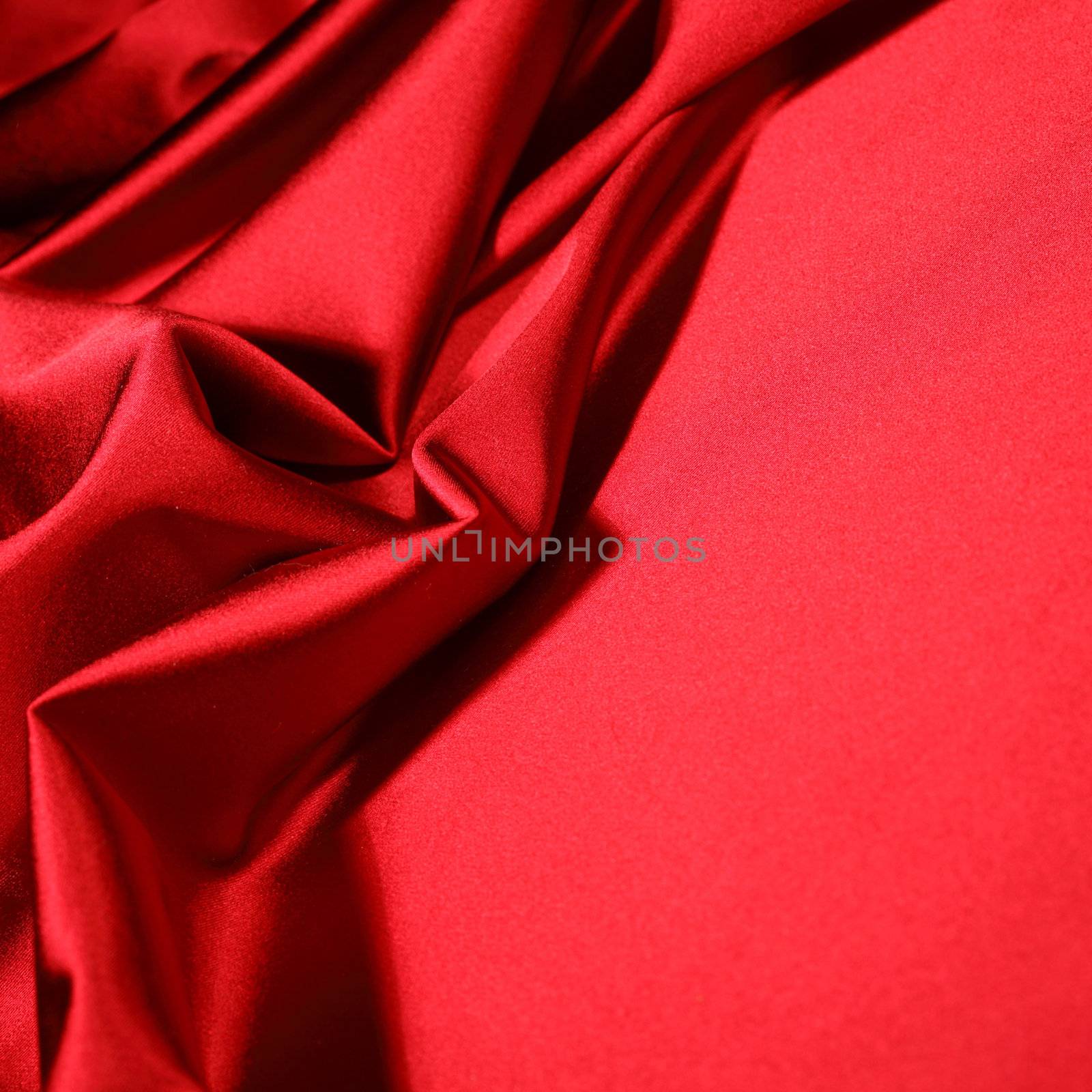 red satin background close up