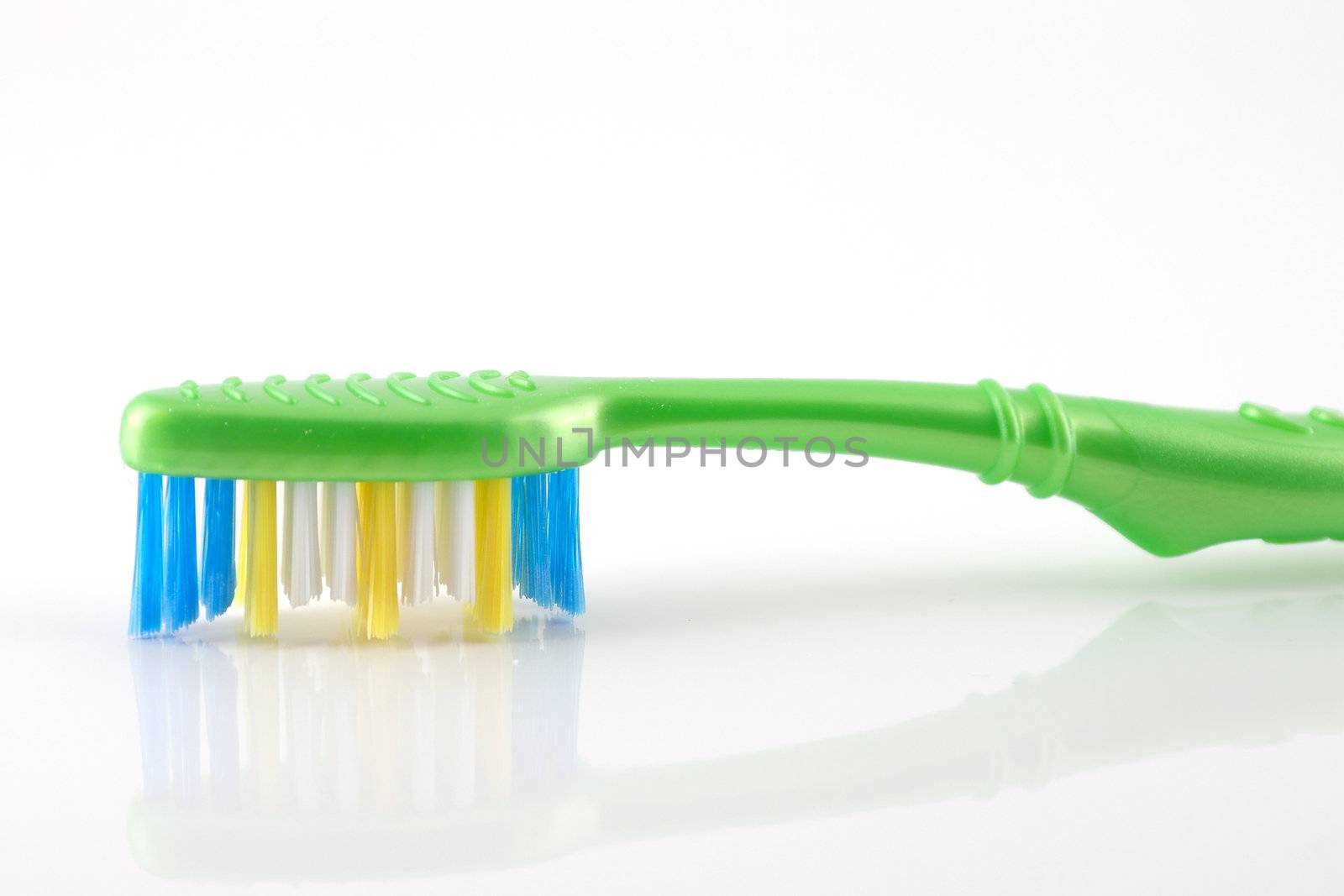 Tooth-brush over white