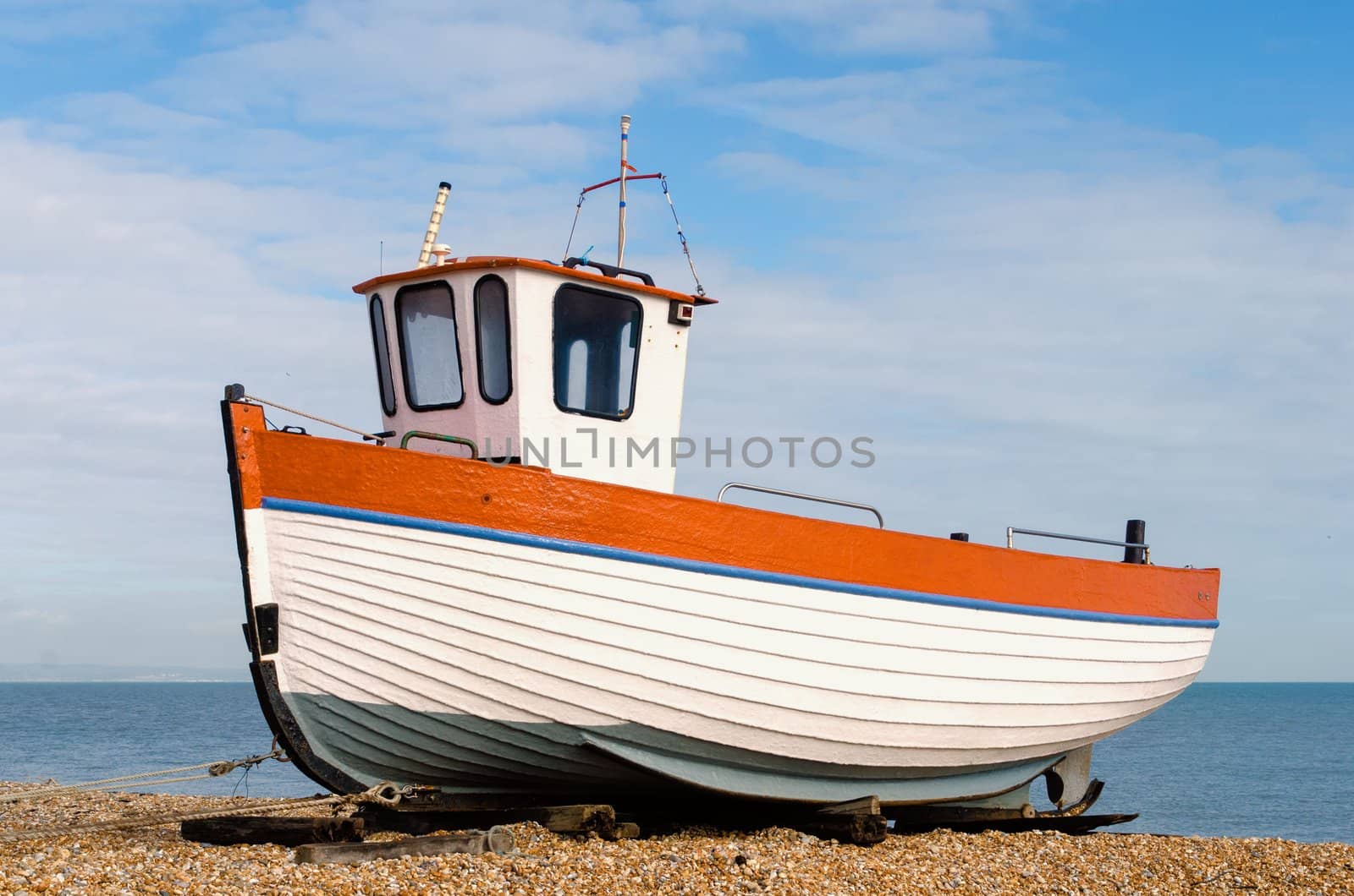 Boat on Dungeness beach