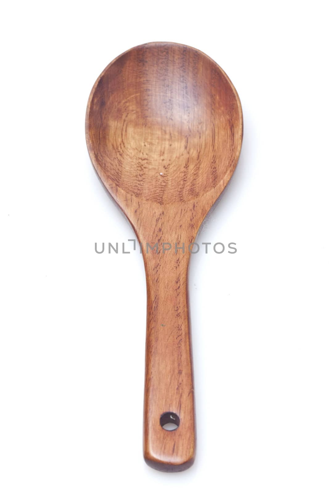 Wooden spoon isolated on white background by kawing921