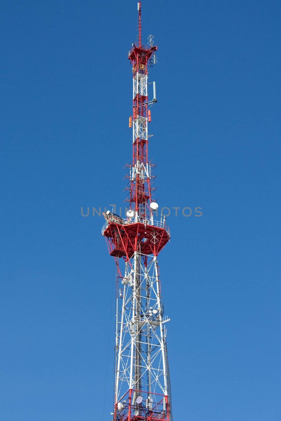 Television aerial communication antenna sky tower