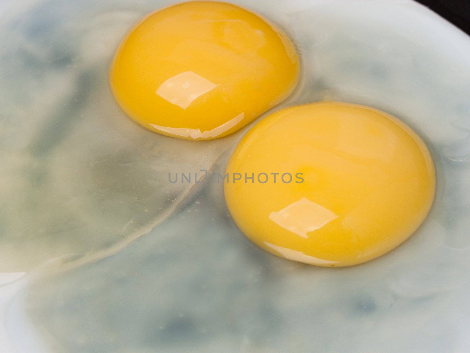 Cooked fried egg food for eating at breakfast meal