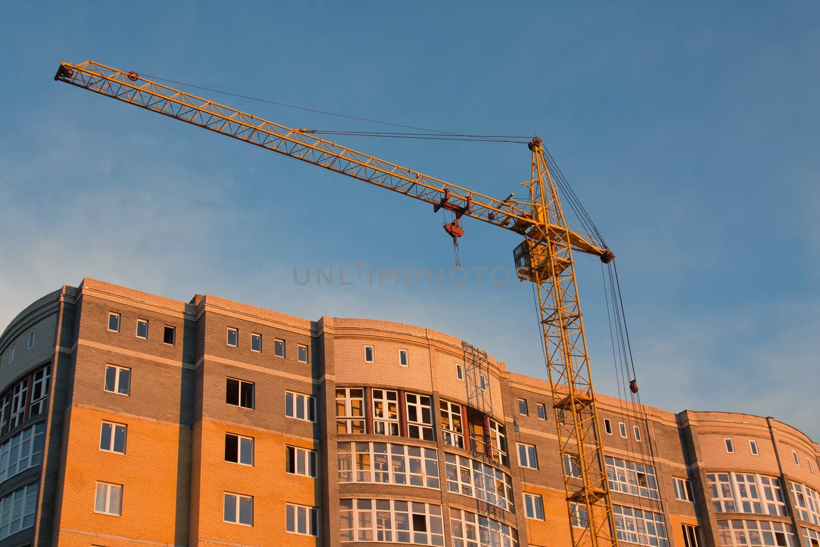 Tower crane building city structure construction