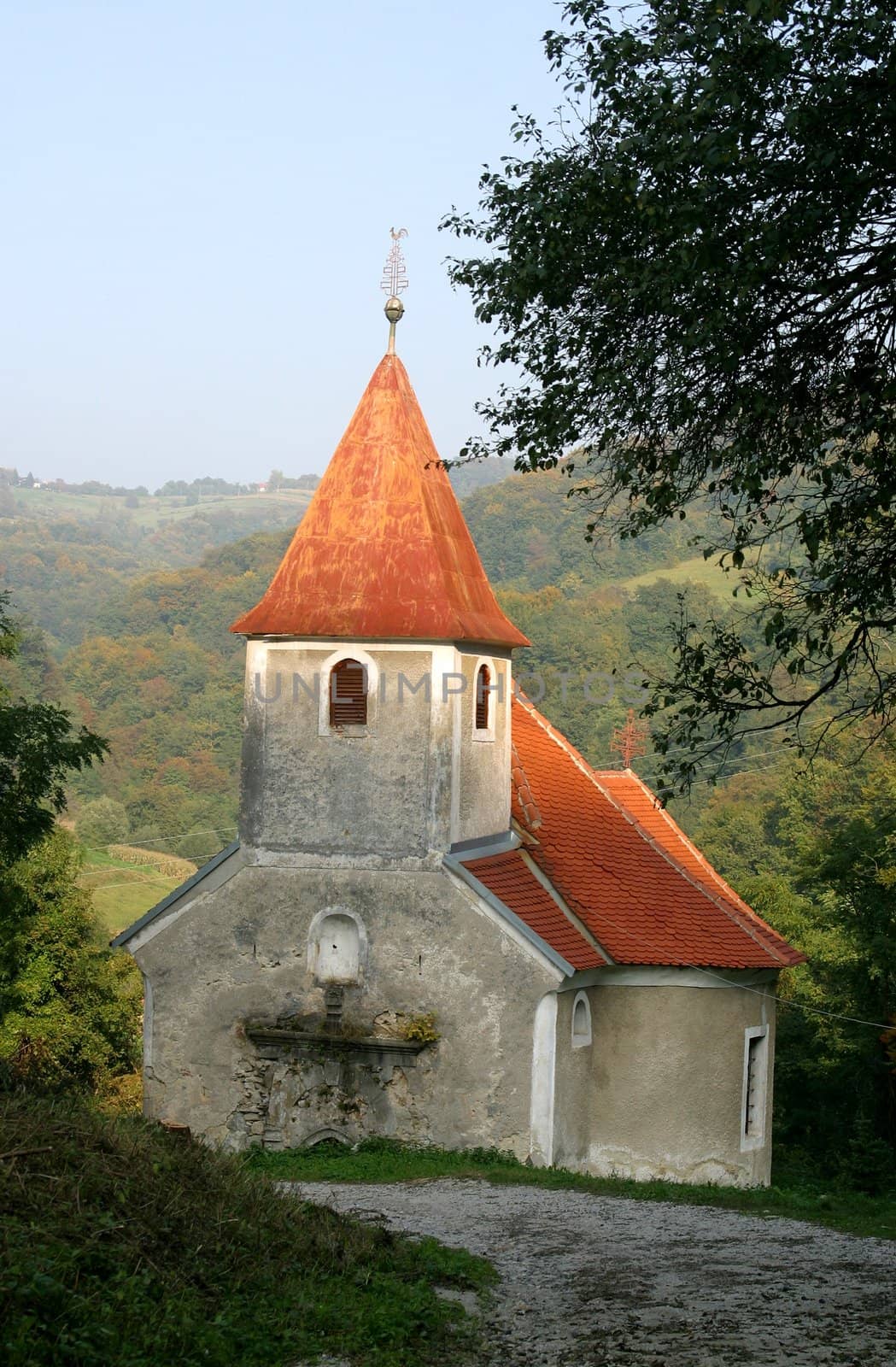 Beautiful small rural church in Croatia