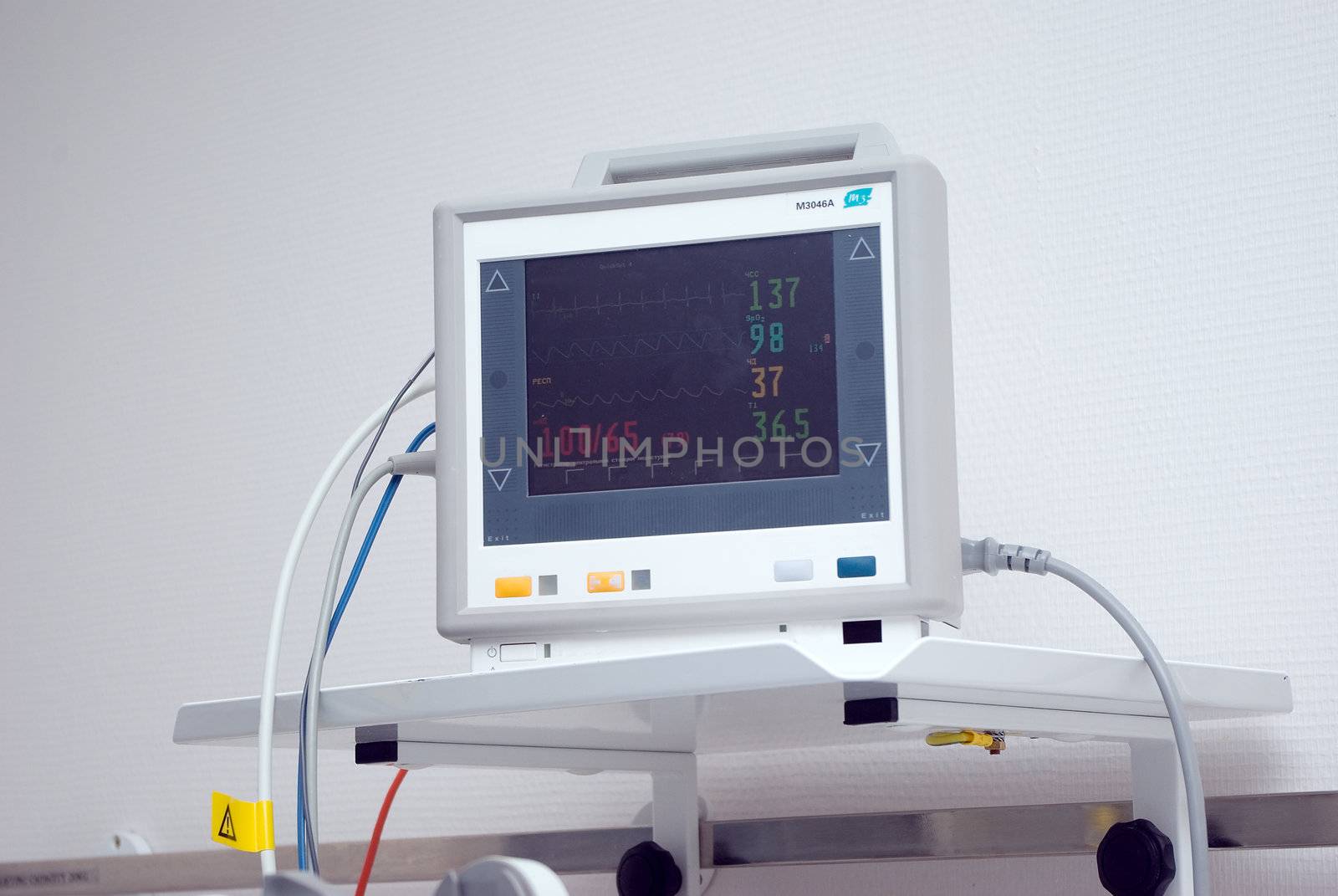 medical equipment in hospital.Pressure Monitor