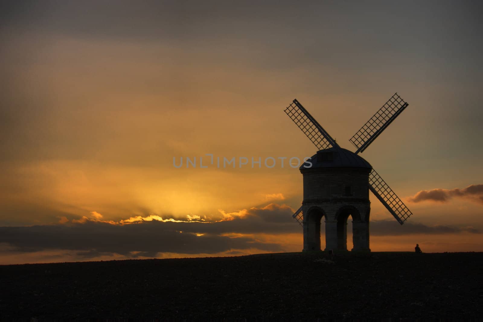 Chesterton Windmill at dusk