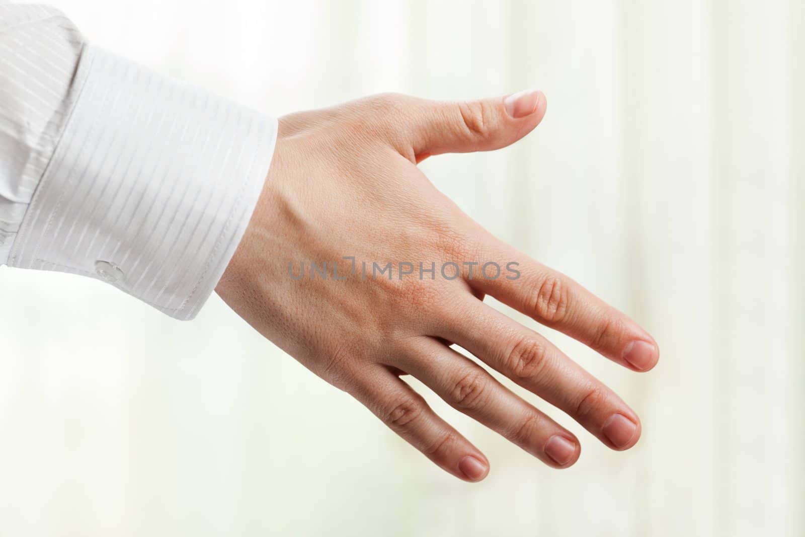 Business people hand greeting or meeting handshake