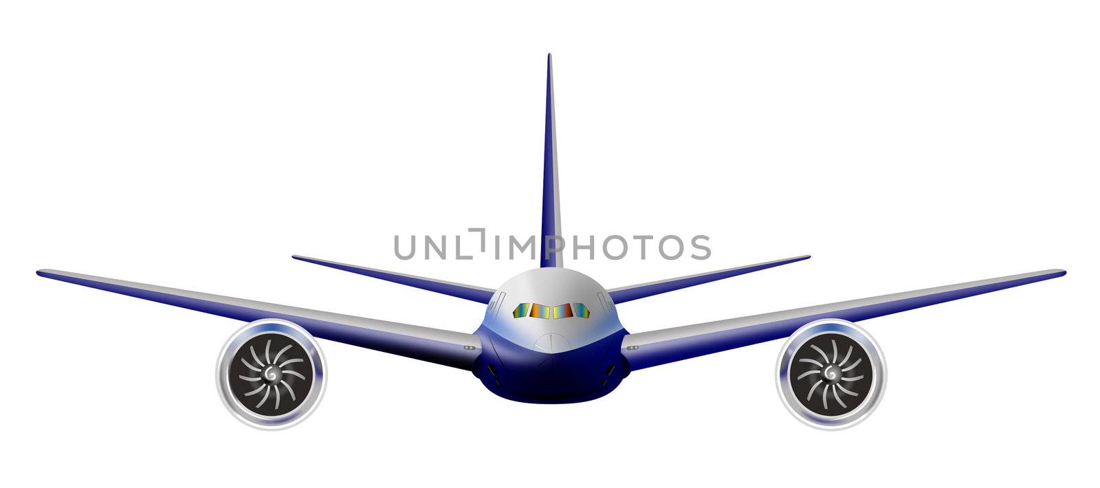 commercial jet plane airliner by patrimonio