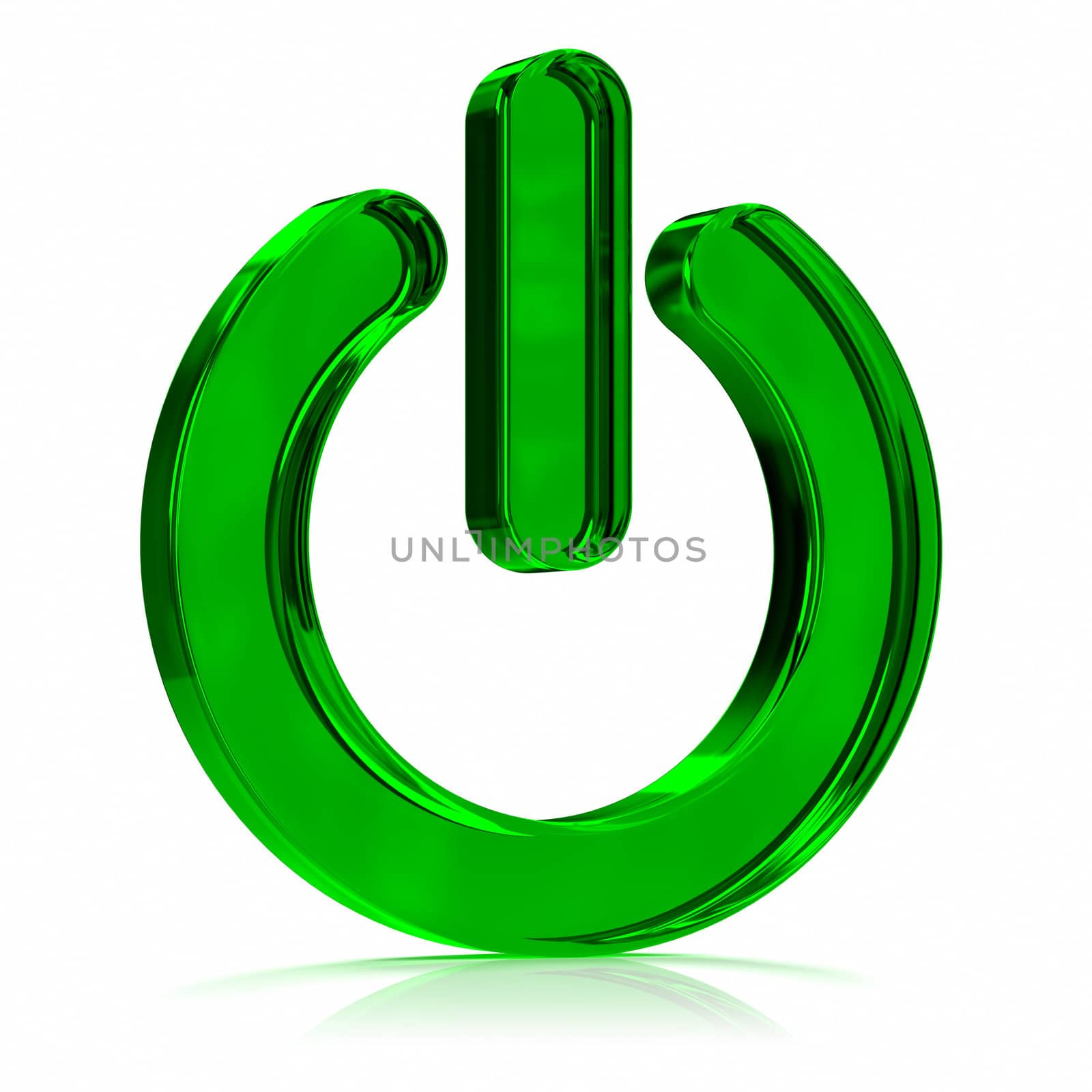 Power On Green Icon by OutStyle