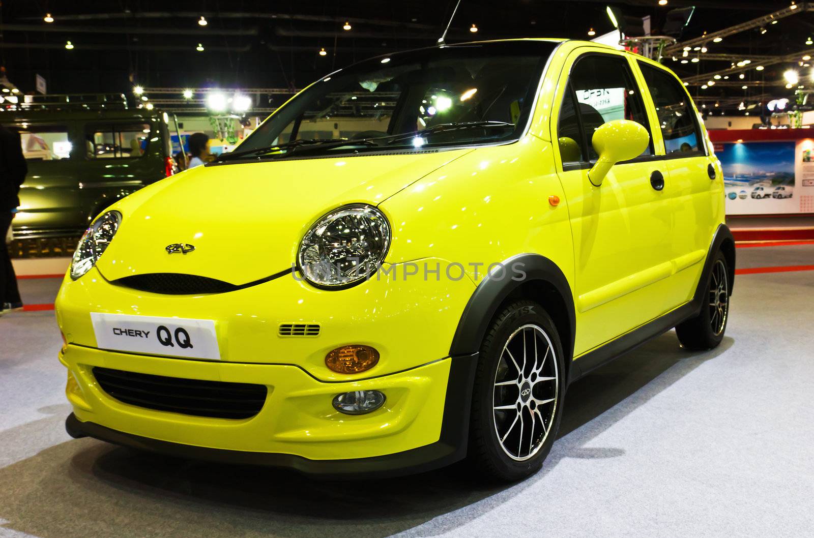 NONTABURI,THAILAND-DECEMBER,3:Chery QQ on display at the Thailand International Motor Expo Show,DECEMBER 3,2011 in Nontaburi, Thailand