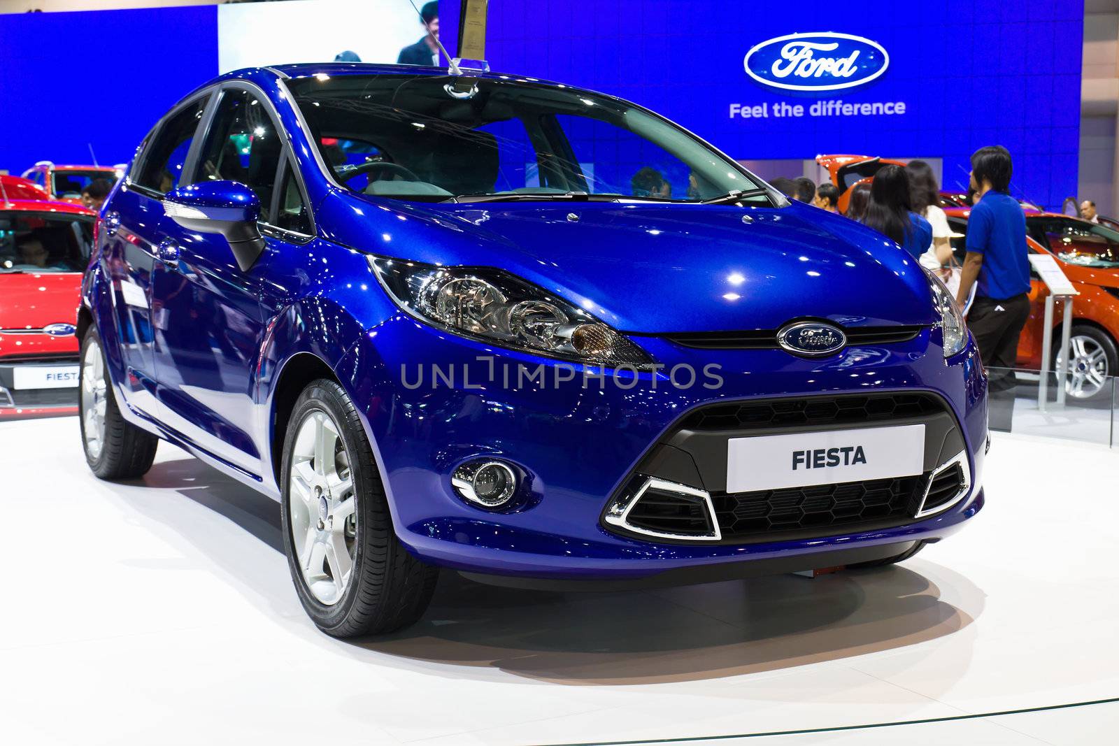 NONTABURI,THAILAND-DECEMBER,3:Ford Fiesta on display at the Thailand International Motor Expo Show,DECEMBER 3,2011 in Nontaburi, Thailand