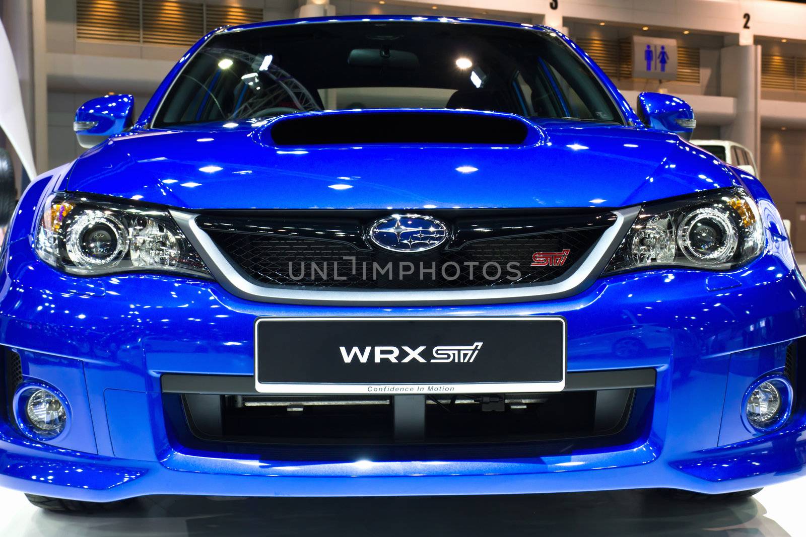 NONTABURI,THAILAND-DECEMBER,3: New Subaru on display at the Thailand International Motor Expo Show,DECEMBER 3,2011 in Nontaburi, Thailand