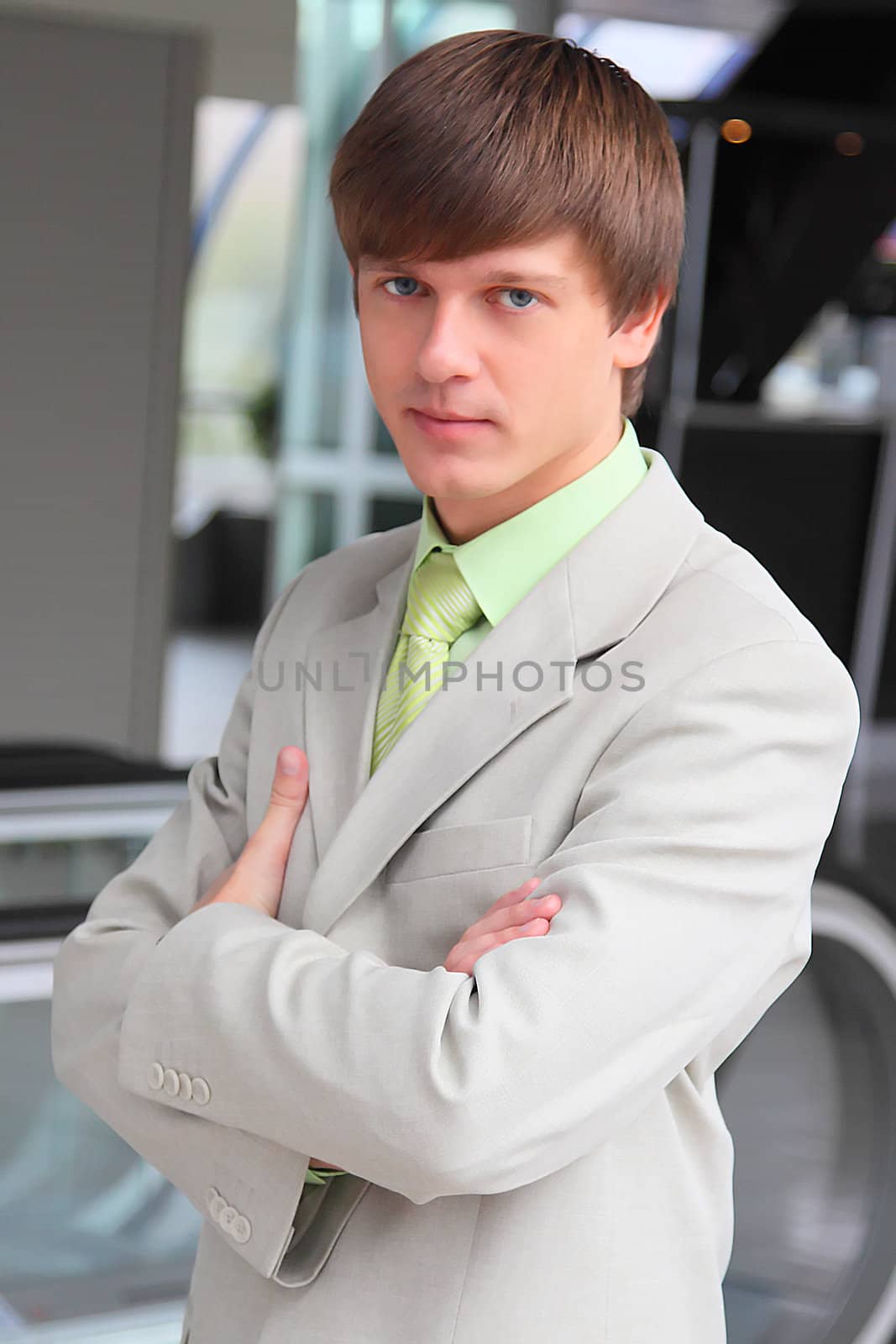 Portrait of the young successful businessman