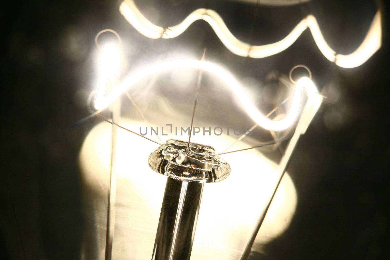 Bulb brightly light fires very beautifully it is abstract