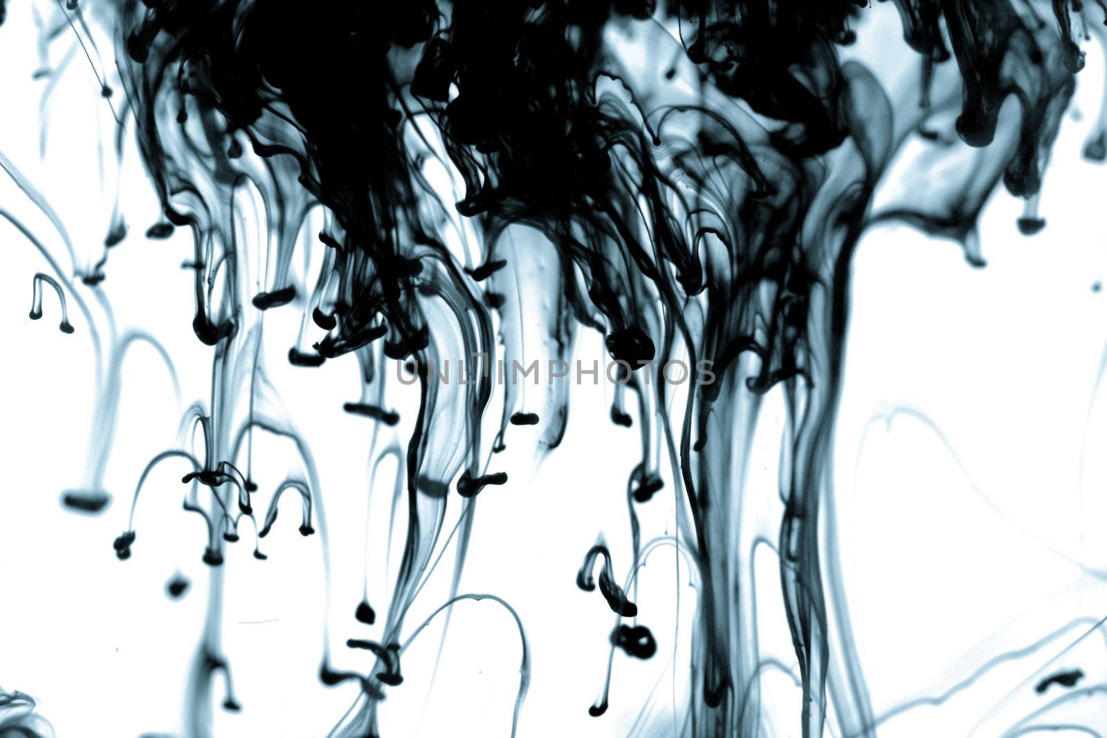 abstract ink background flow in water 