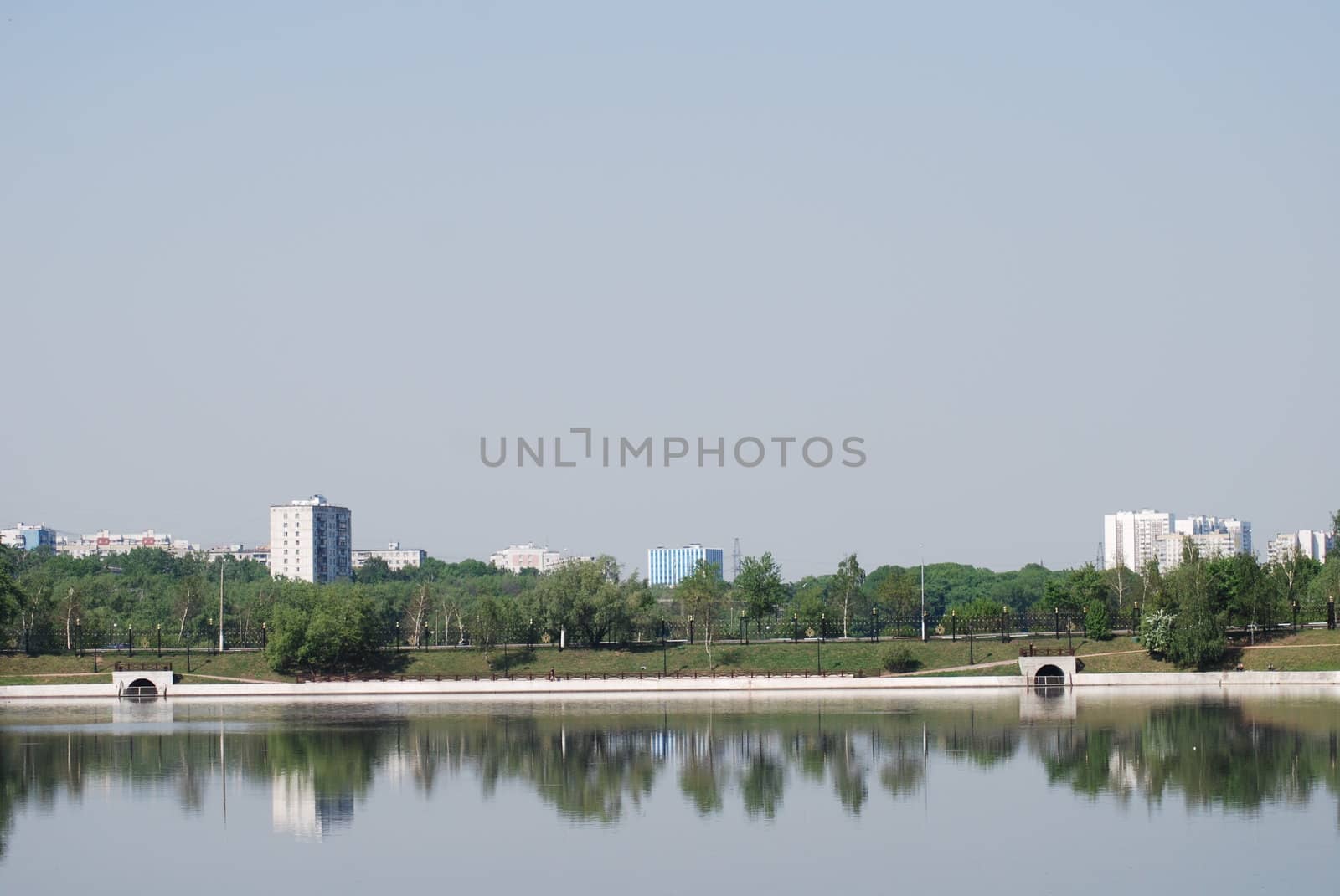 outdoor - city park in Moscow at the spring and summer by svtrotof