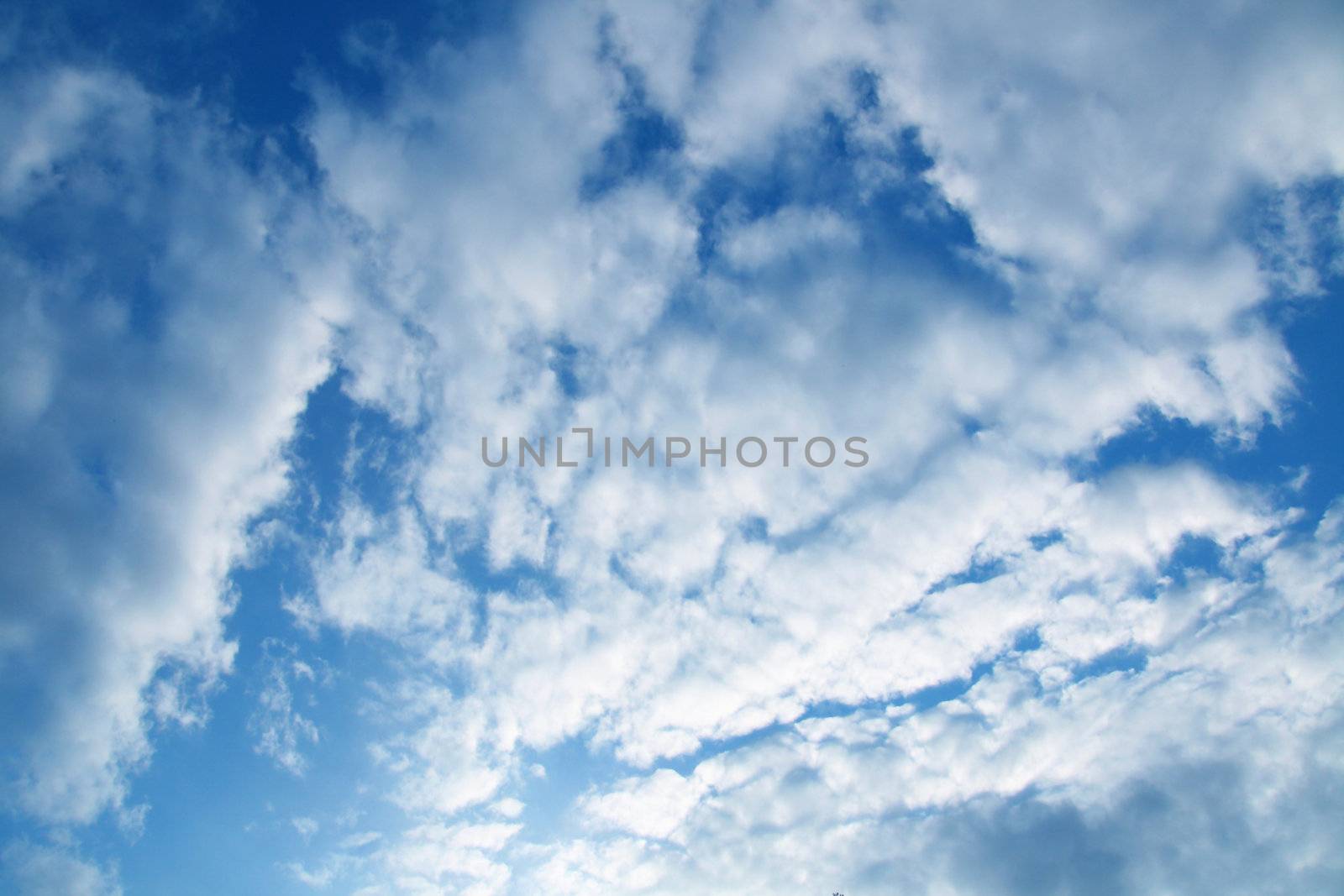 very blue sky nature background