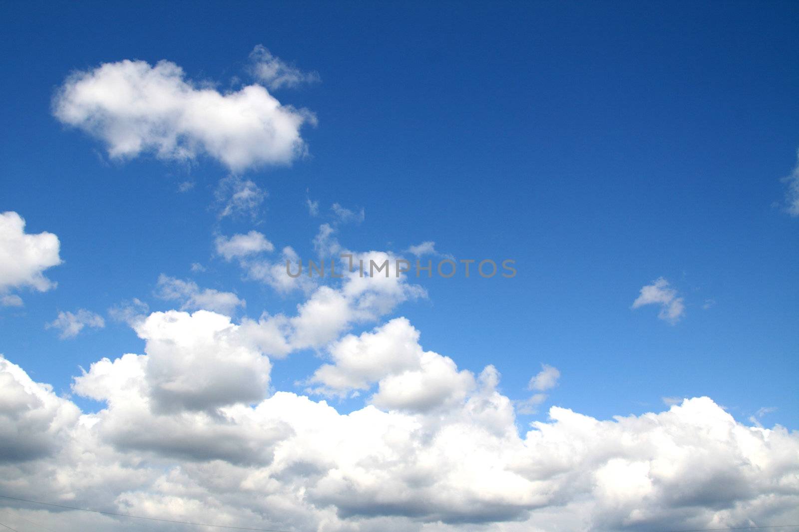 very blue sky nature background