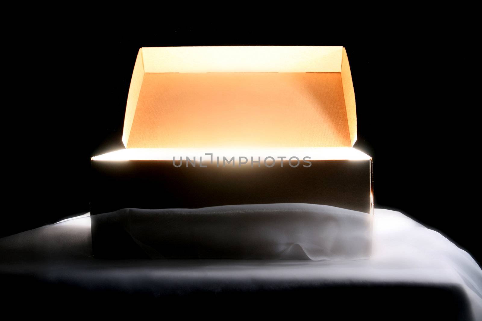 light box idea concept on black