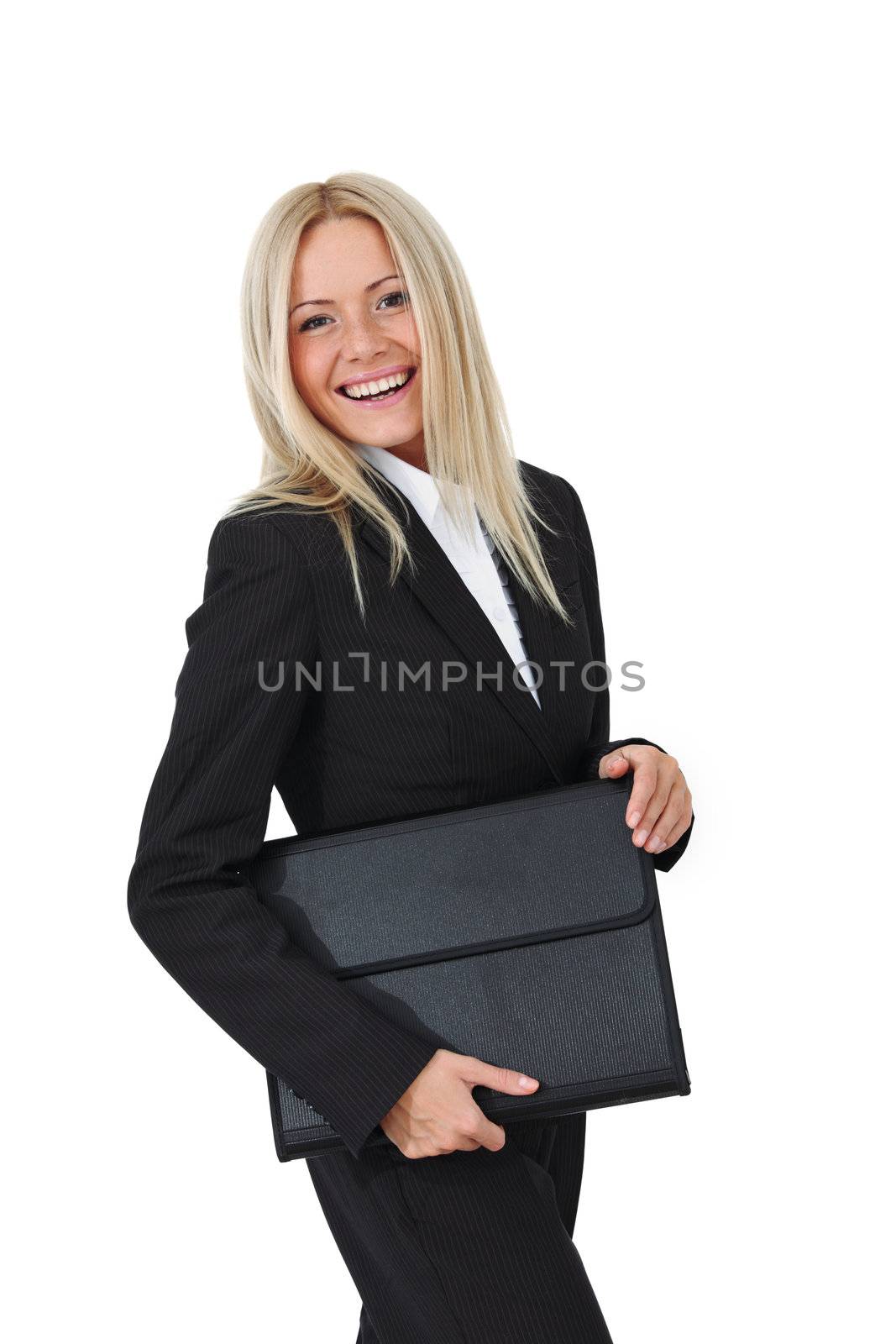 business woman portrait isolated close up