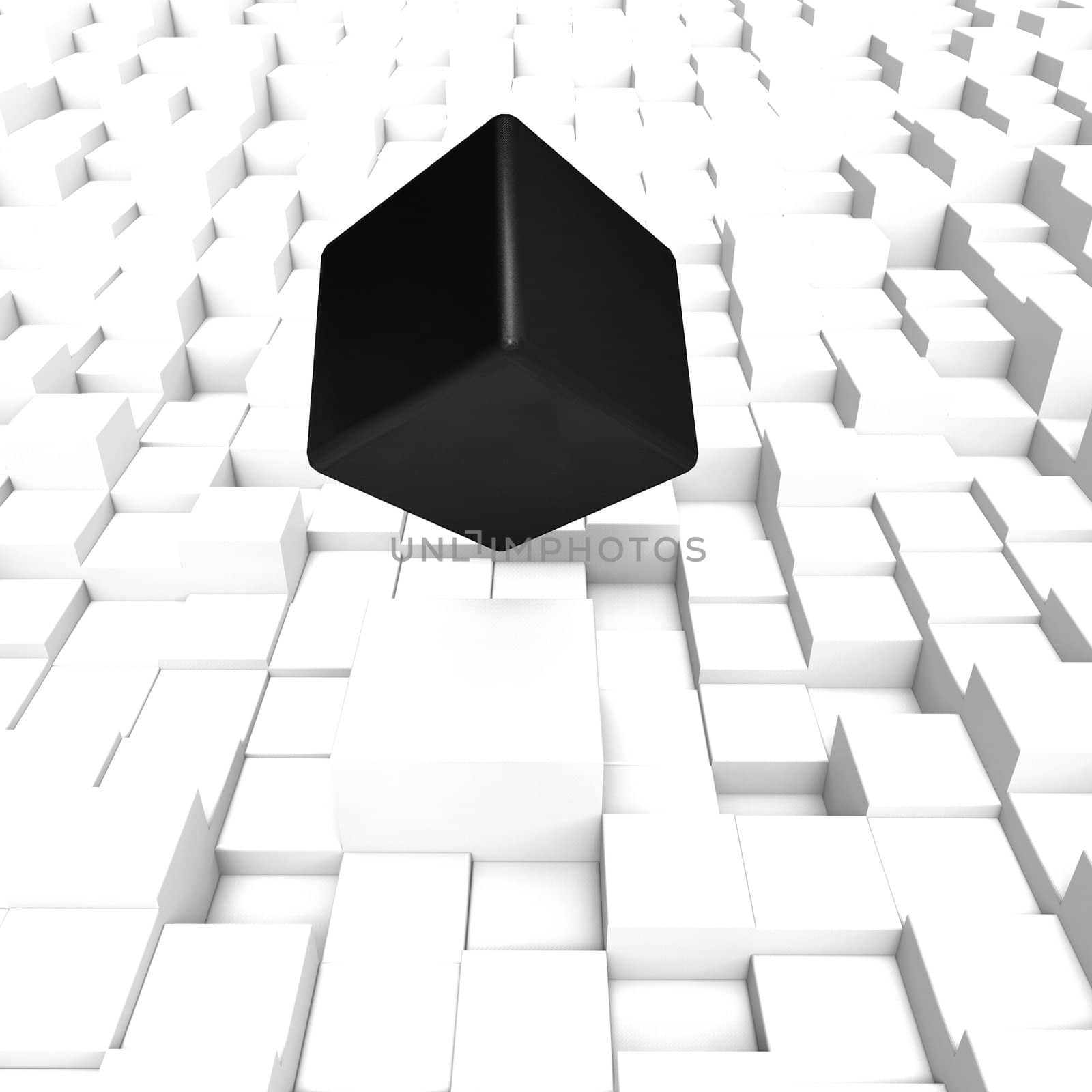 3D cubes background