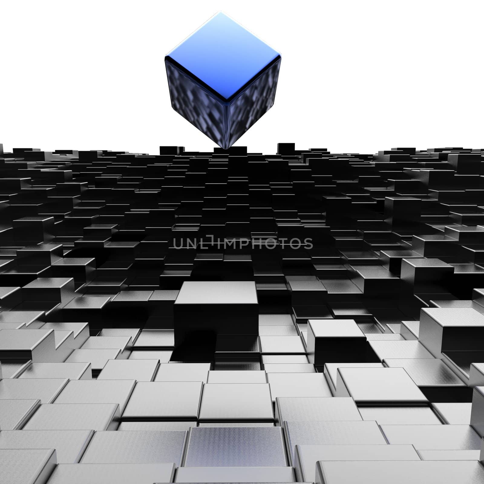 3D cubes background