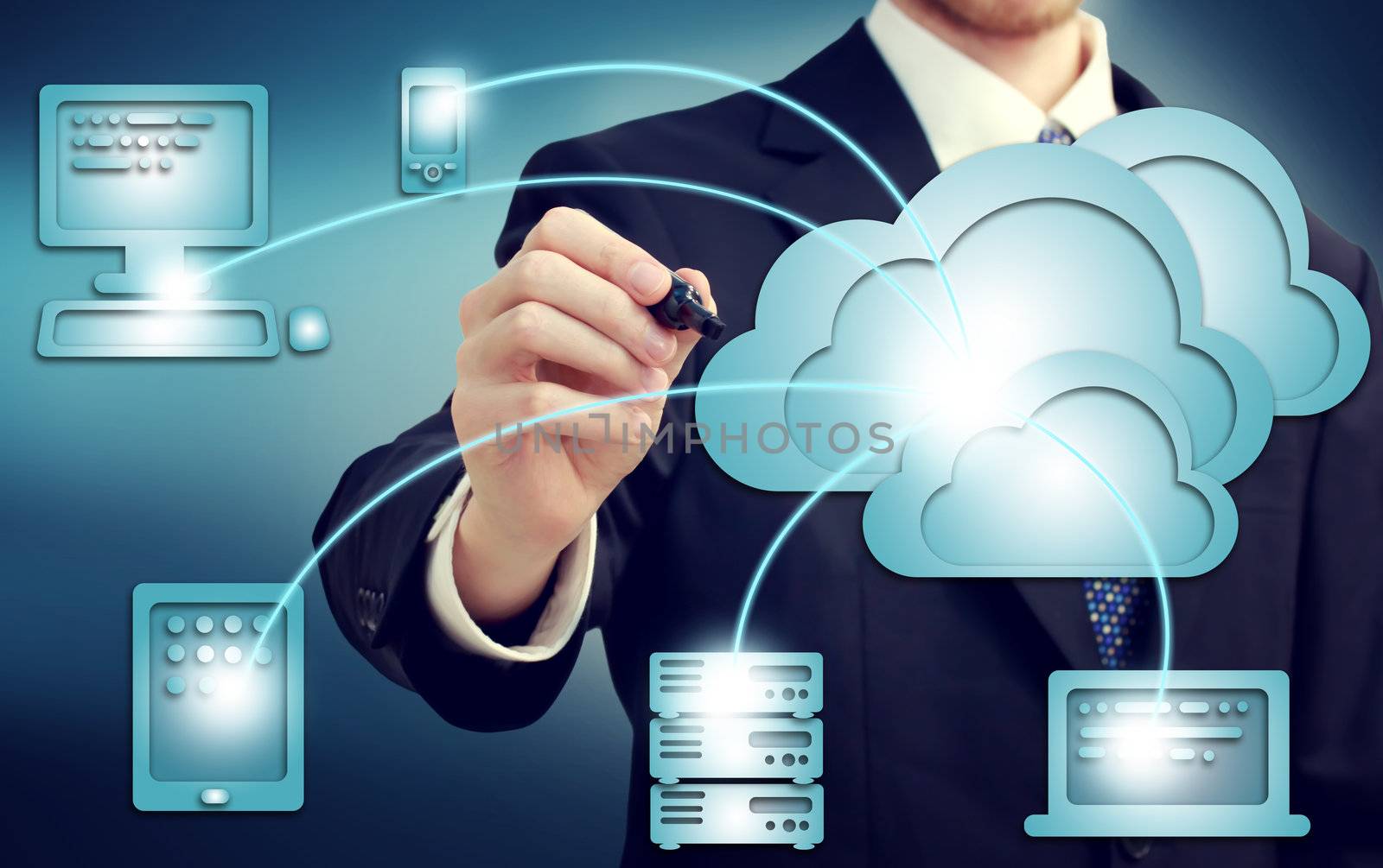 Cloud Computing Concept by melpomene