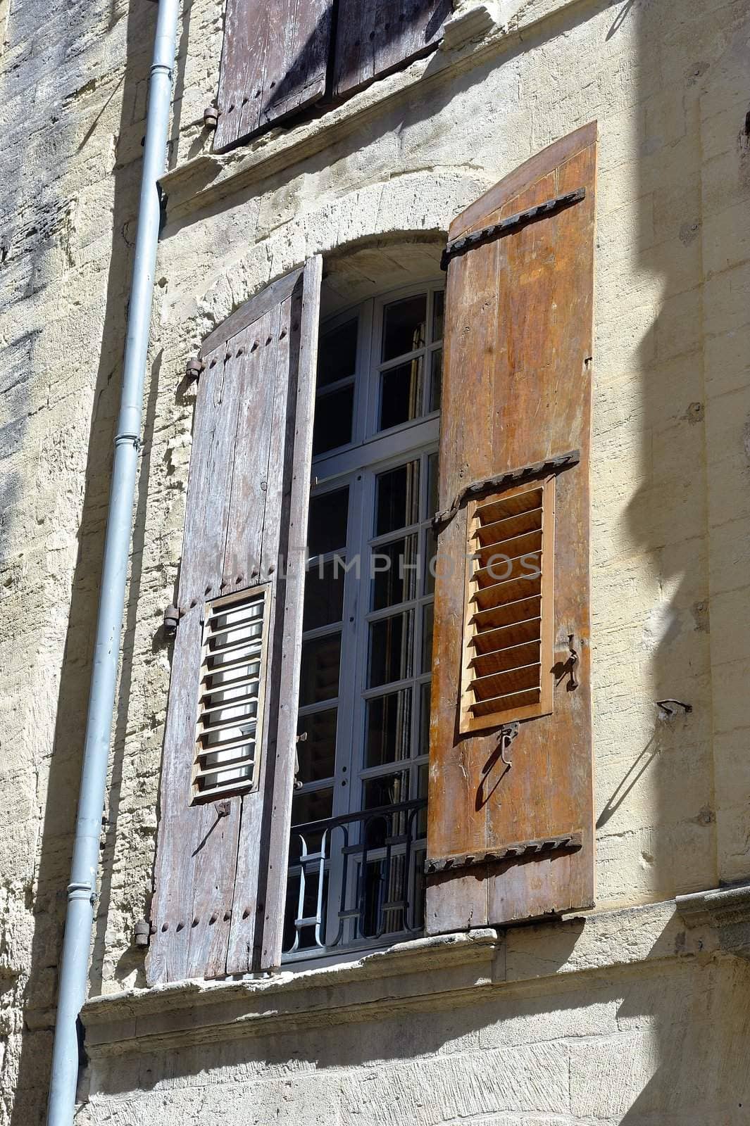 window of a building of the town of Uzes