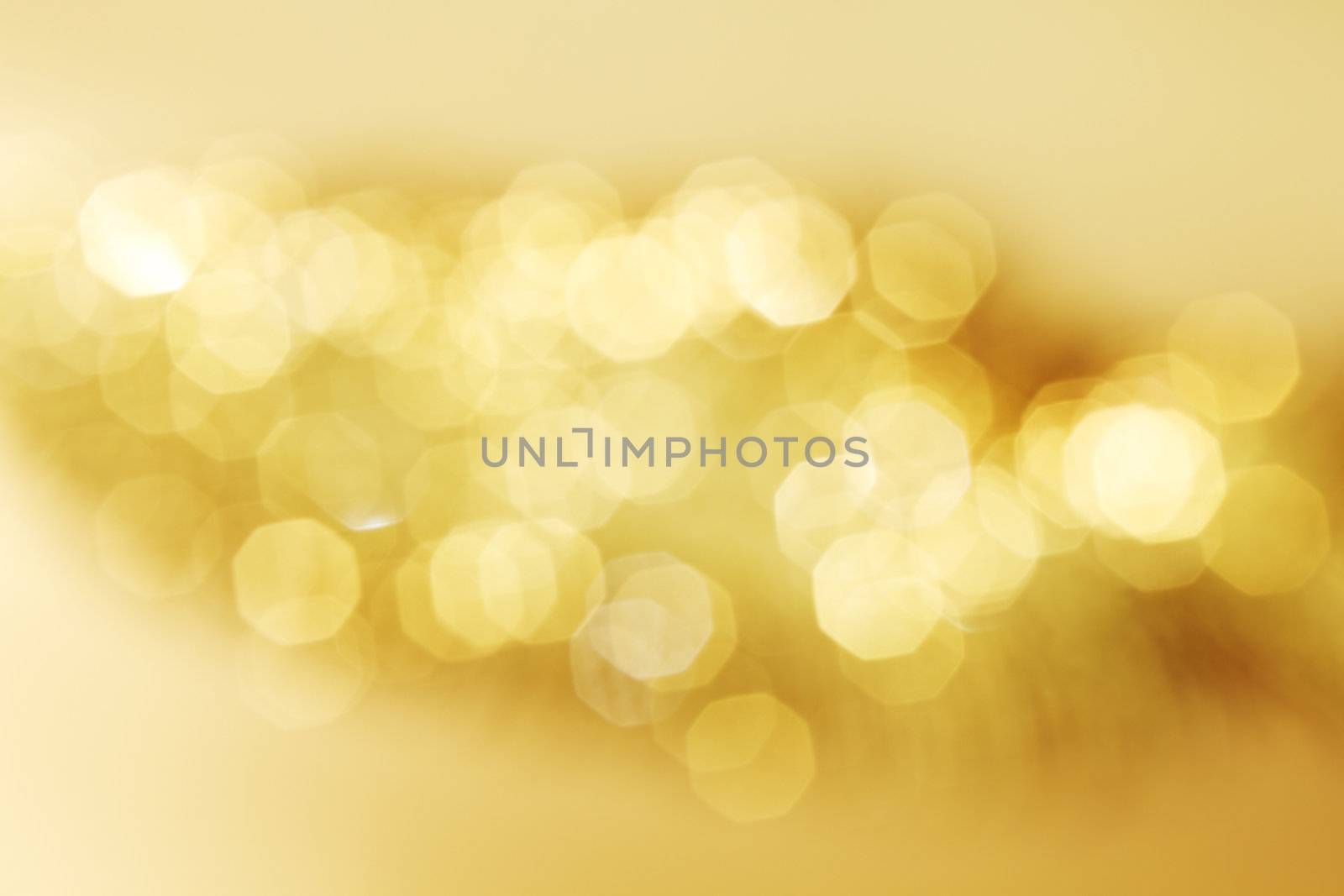 golden bokeh background close up