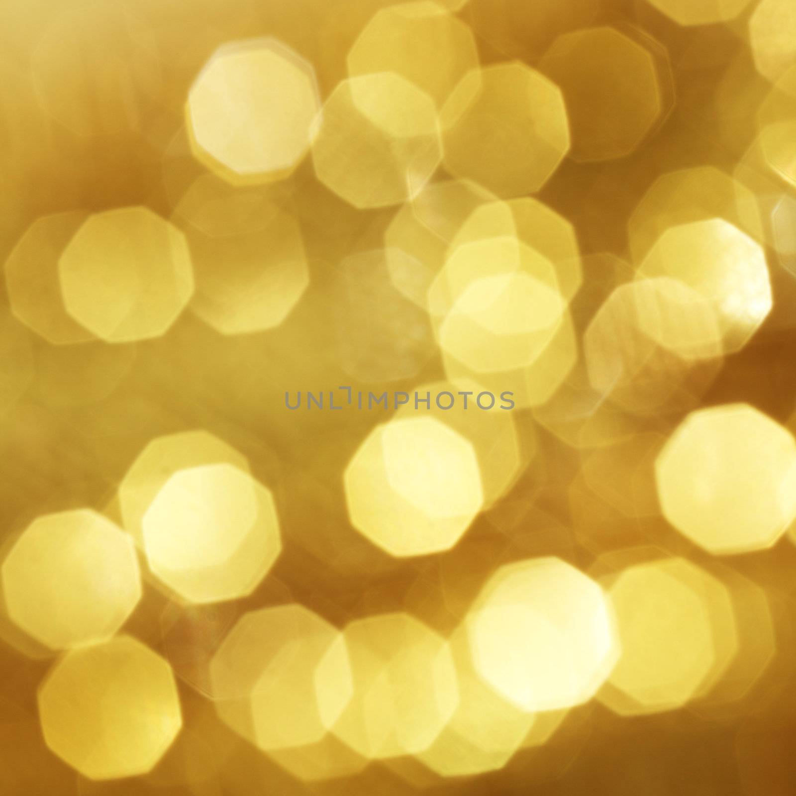 golden bokeh background close up