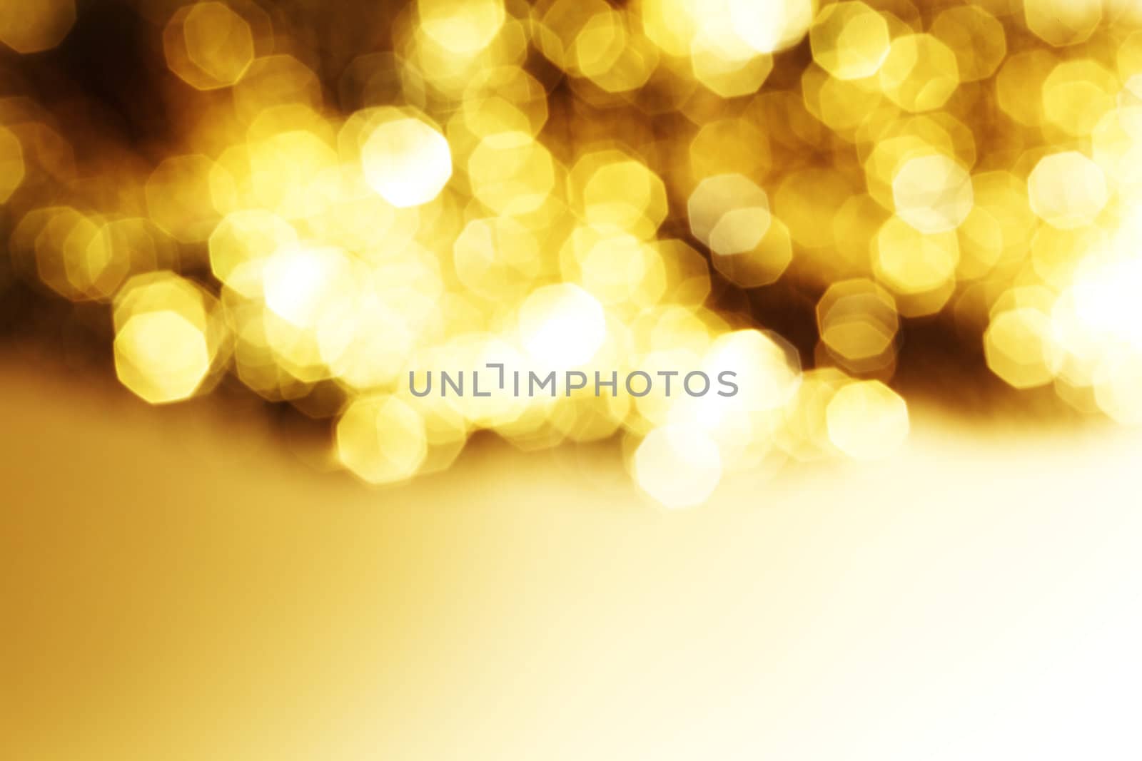 golden bokeh background close up