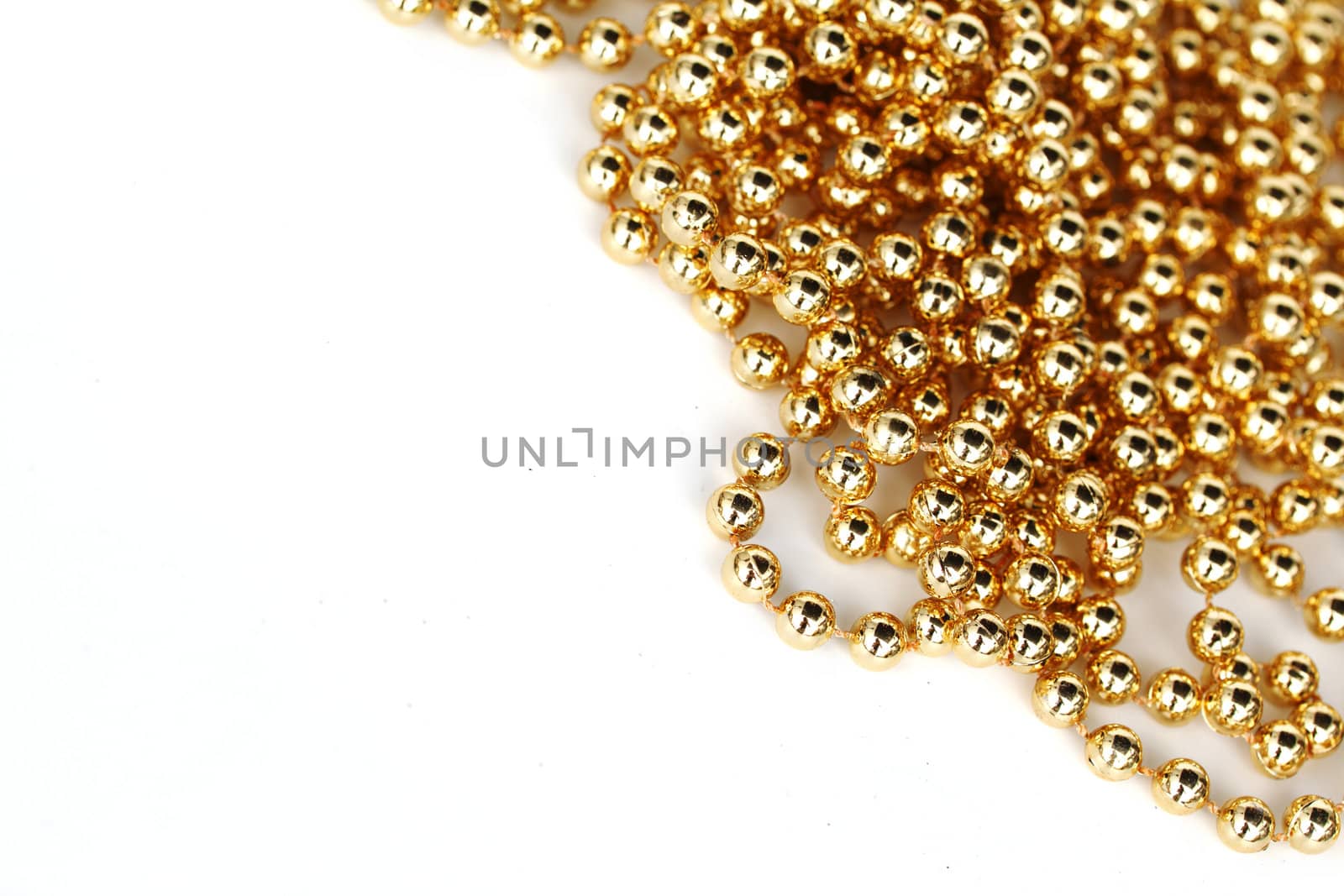  golden christmas decoration isolated on white
