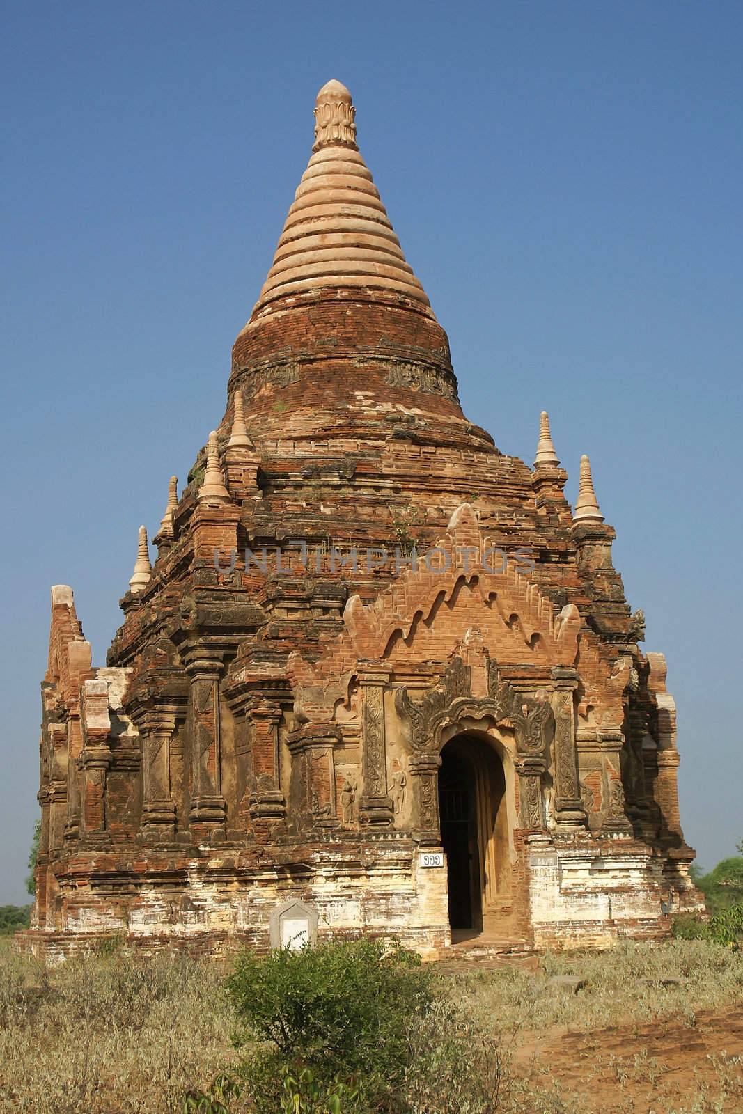 Ancient ruins field of Bagan, Myanmar, Southeast Asia