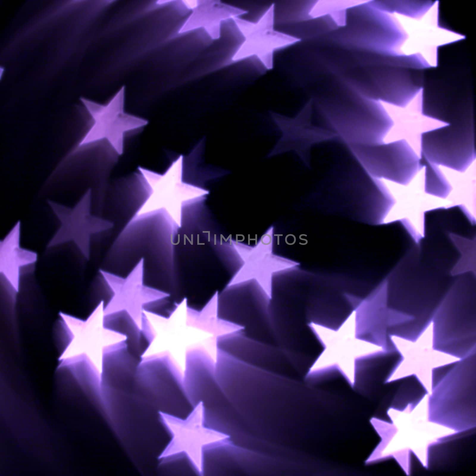 holiday card violet stars