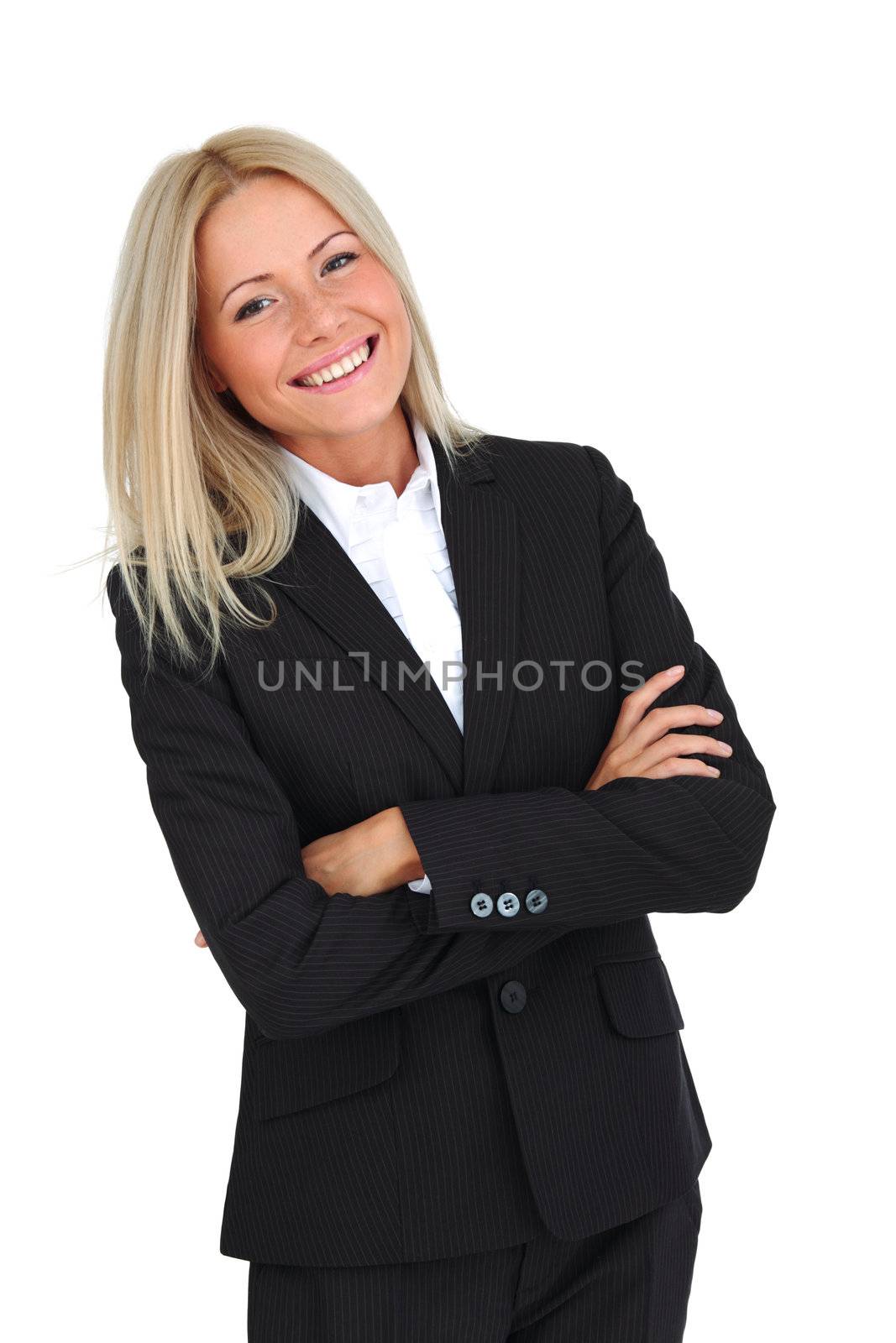 business woman portrait isolated close up