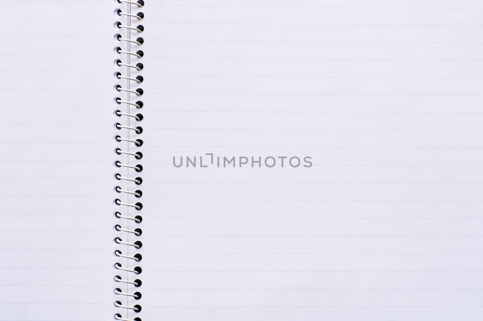 notebook background, blank space for message or images manipulation.