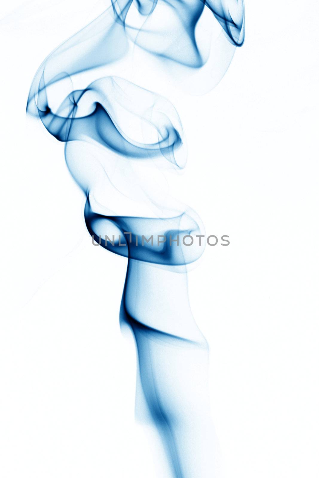 blue smoke abstract background close up