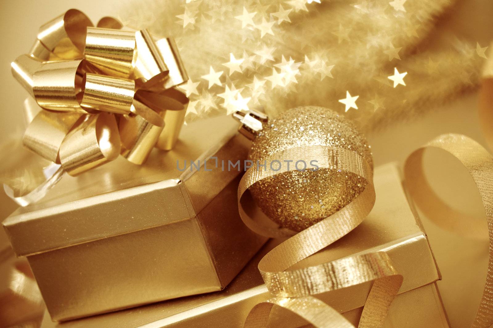 christmas background close up on star background