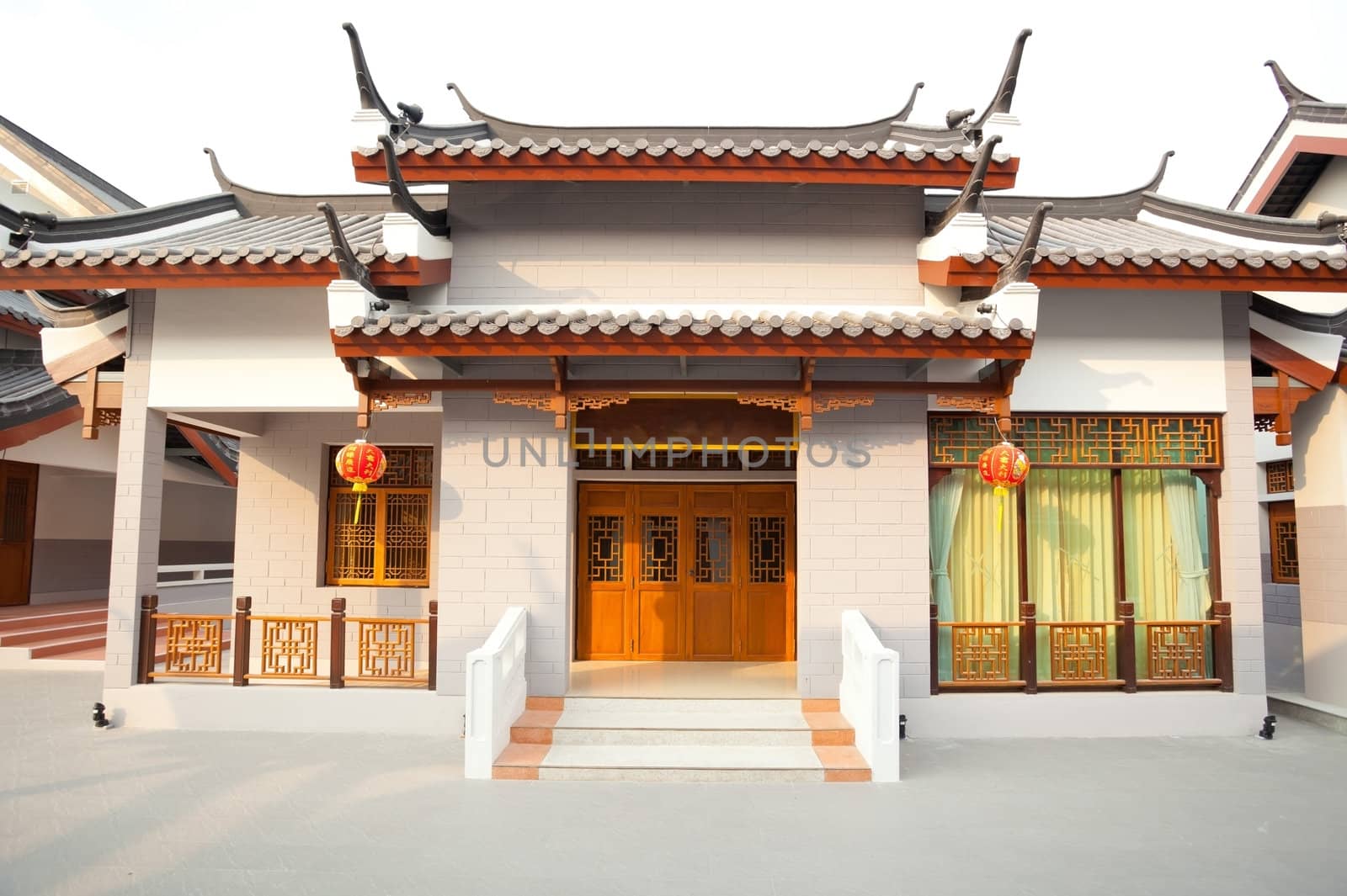 Old Chinese traditional ancient town at day