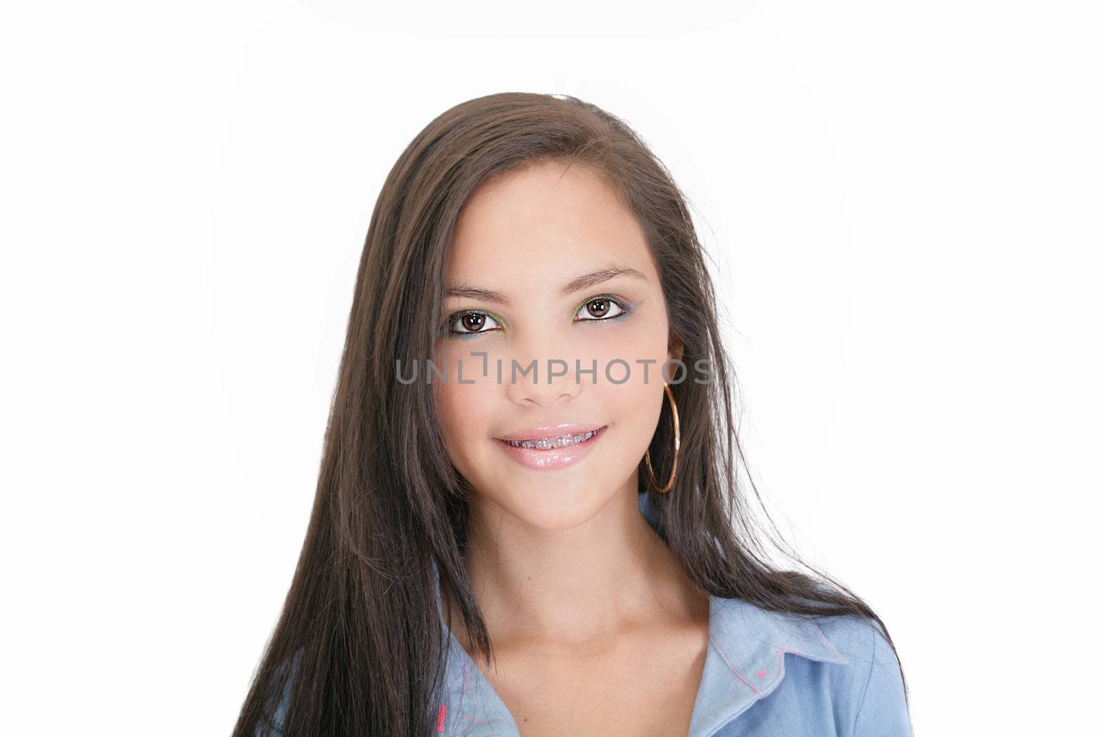 Beautiful smiling teenage girl by dacasdo