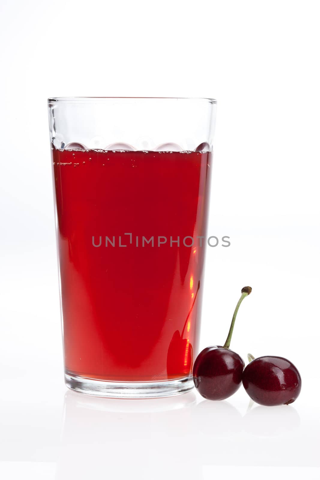 food series: tastyfruit beverage with fresh cherry