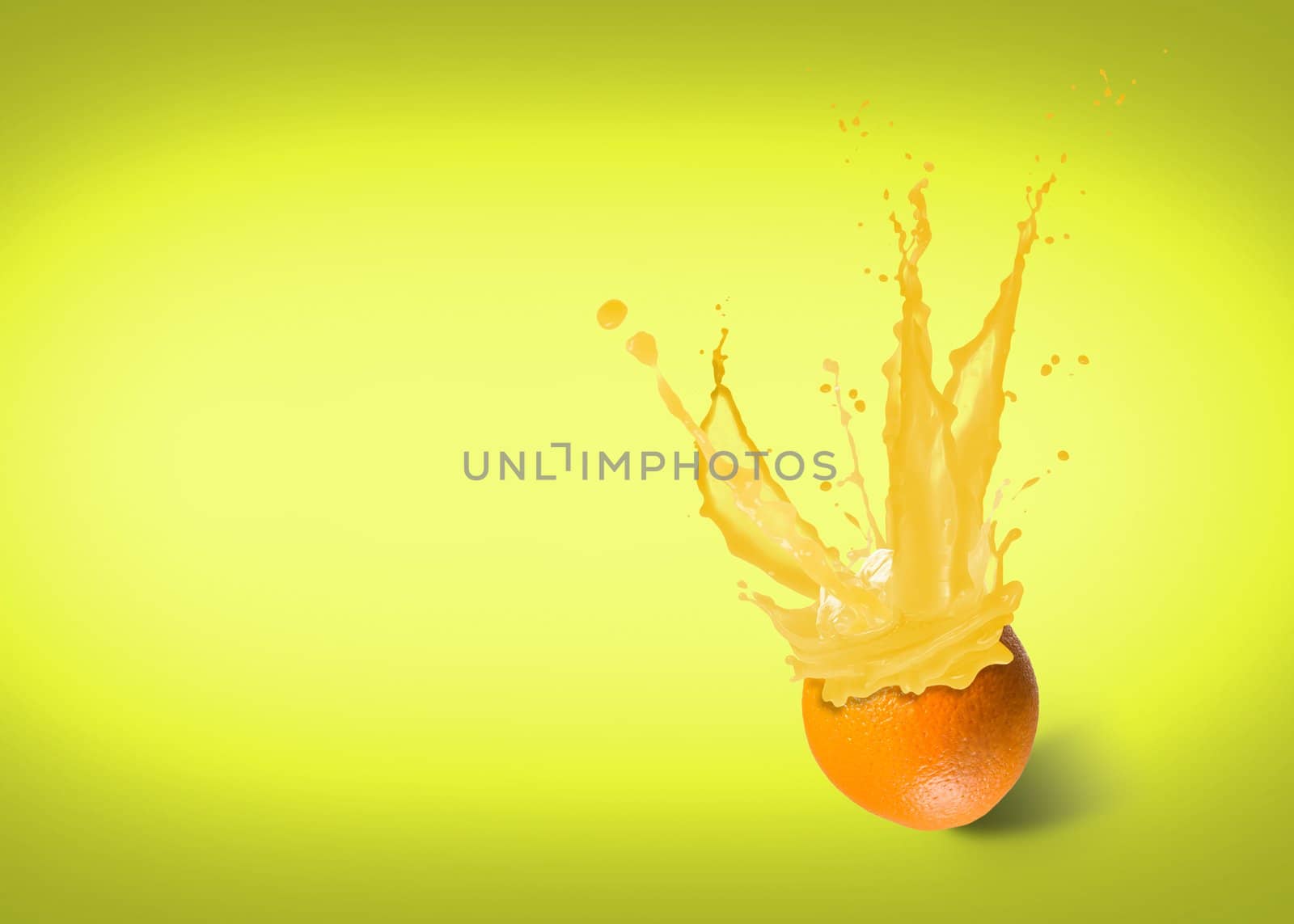 fresh orange juice with a splash by adam121