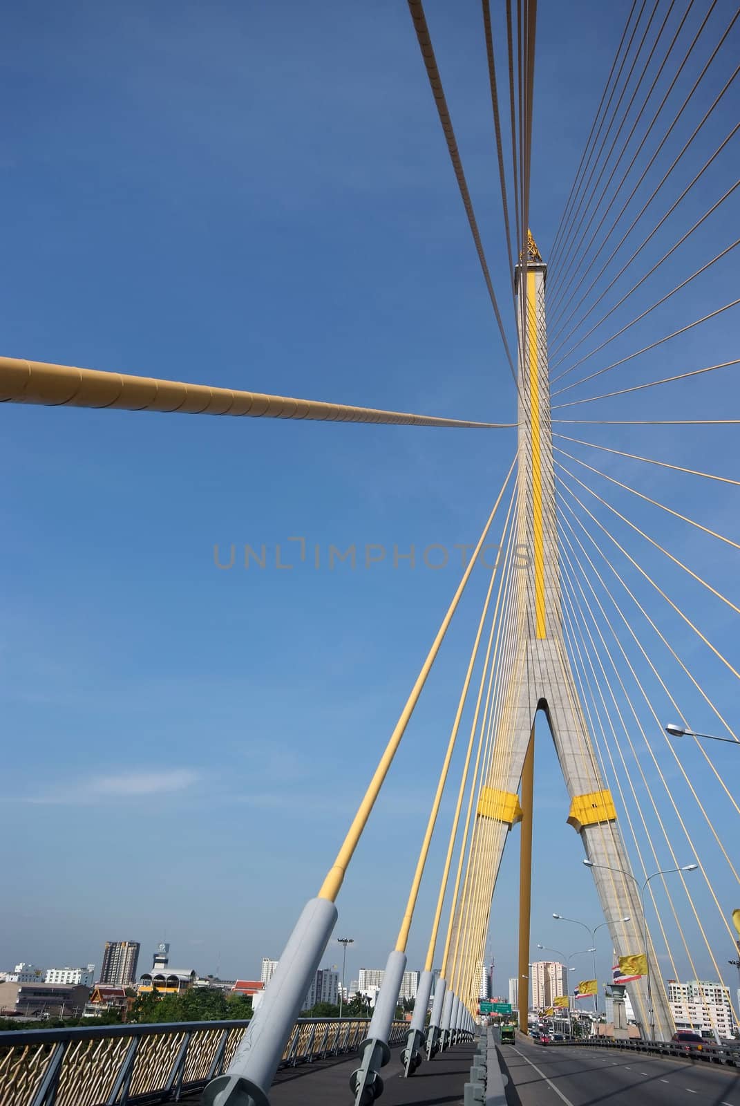Mega sling Bridge,Rama 8 by opasstudio