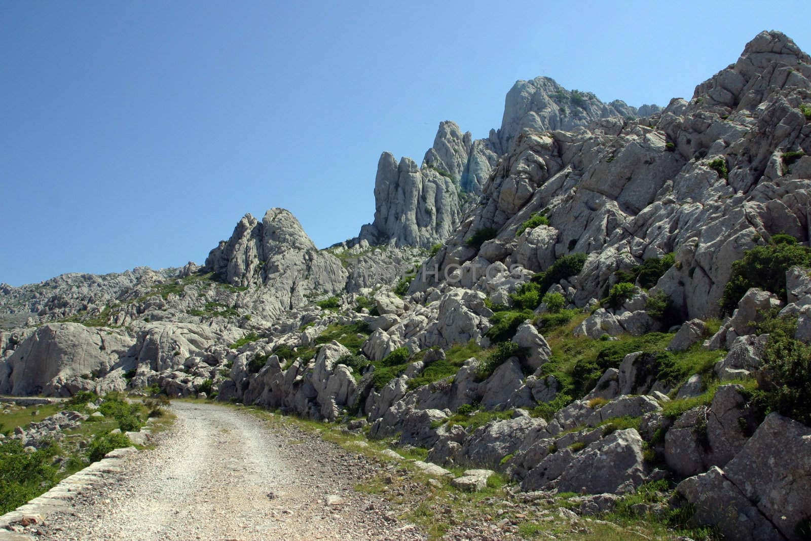 Road on mountain Velebit - Croatia