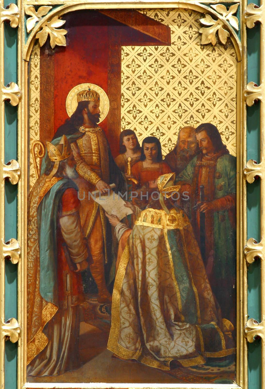 St. Ladislaus decree gives the first bishop of Zagreb, Zagreb cathedral.