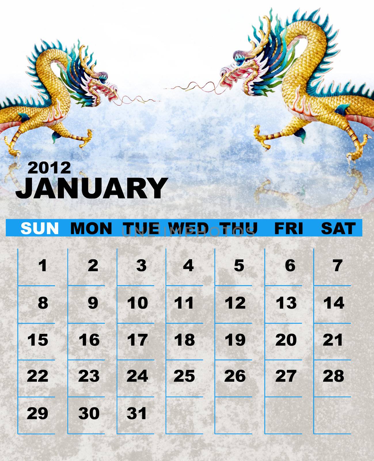 Calender 2012 January by pixbox77