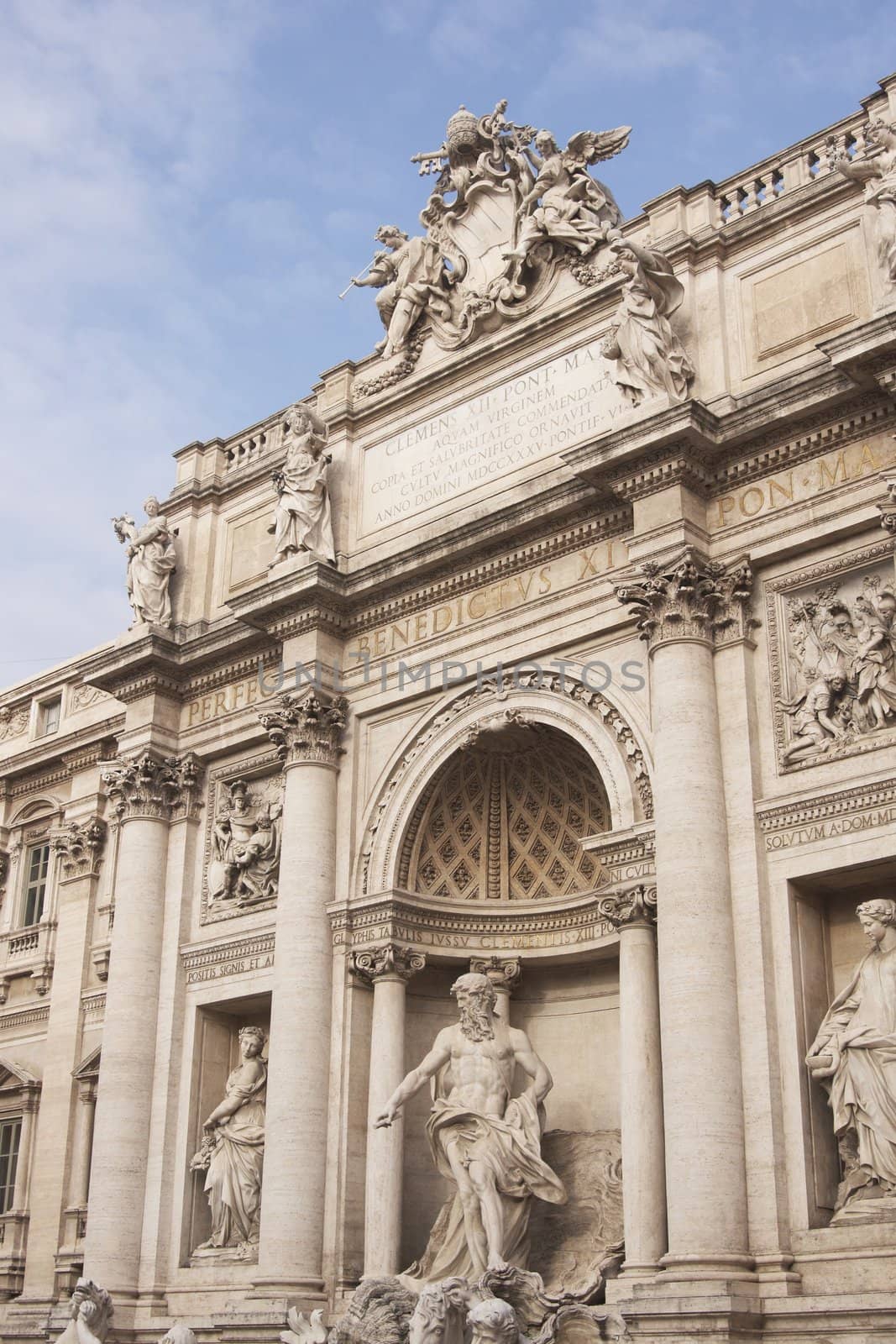 The Trevi Fountain in Rome, Italy