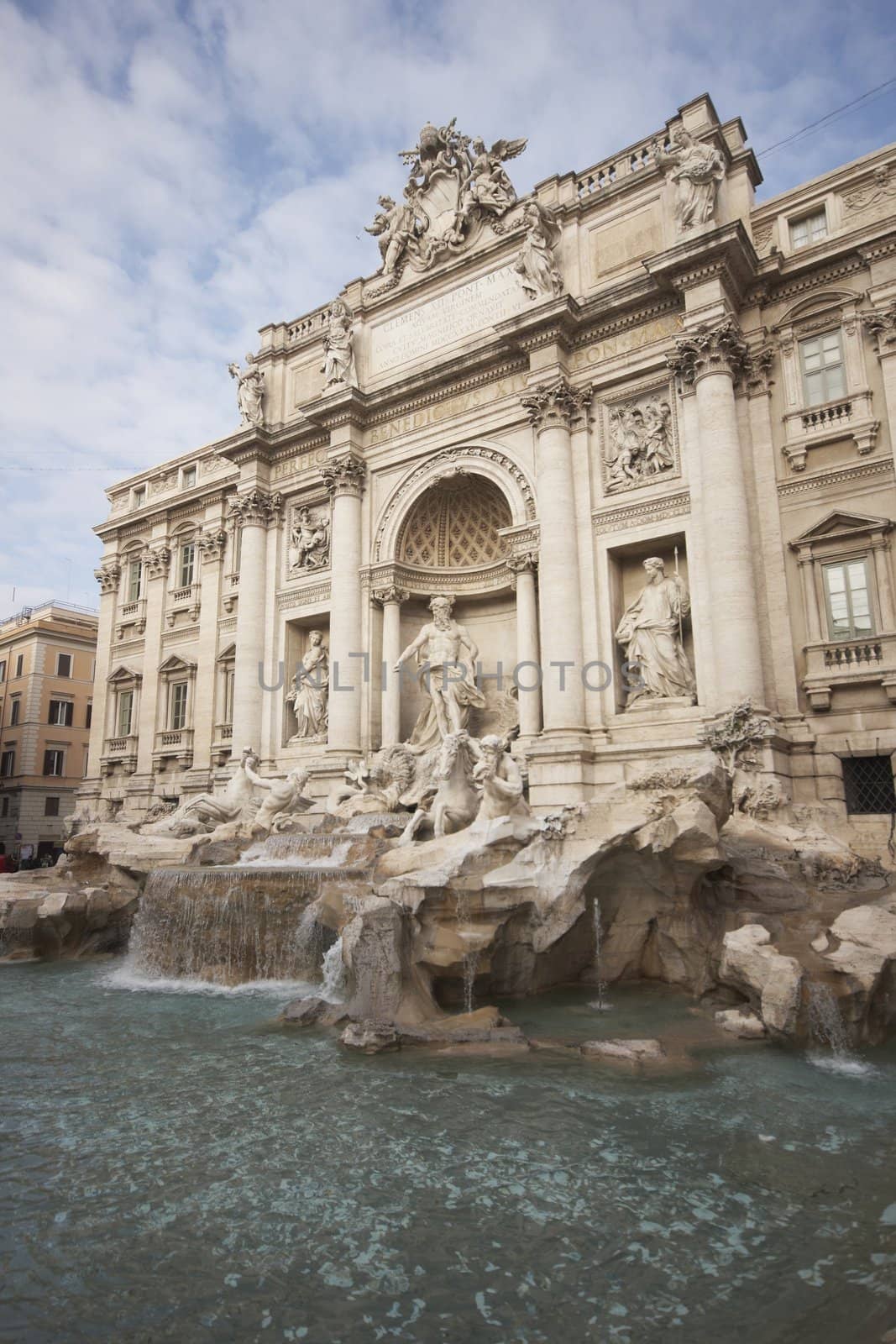 The Trevi Fountain in Rome, Italy