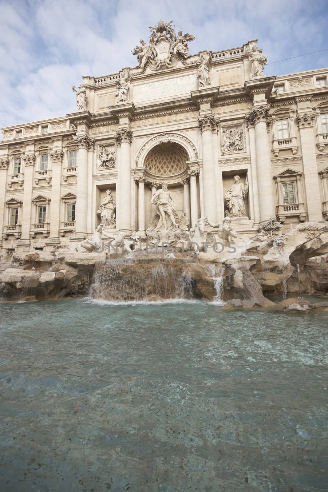 The Trevi Fountain in Rome, Italy