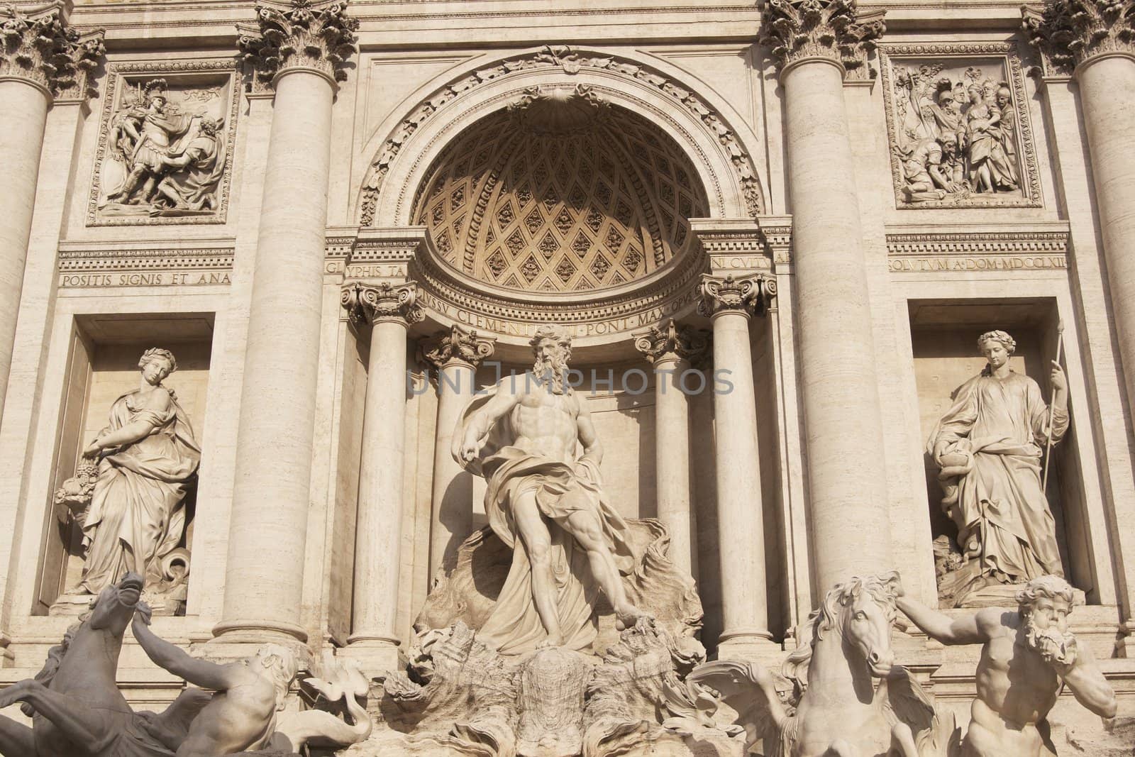The Trevi Fountain in Rome, Italy